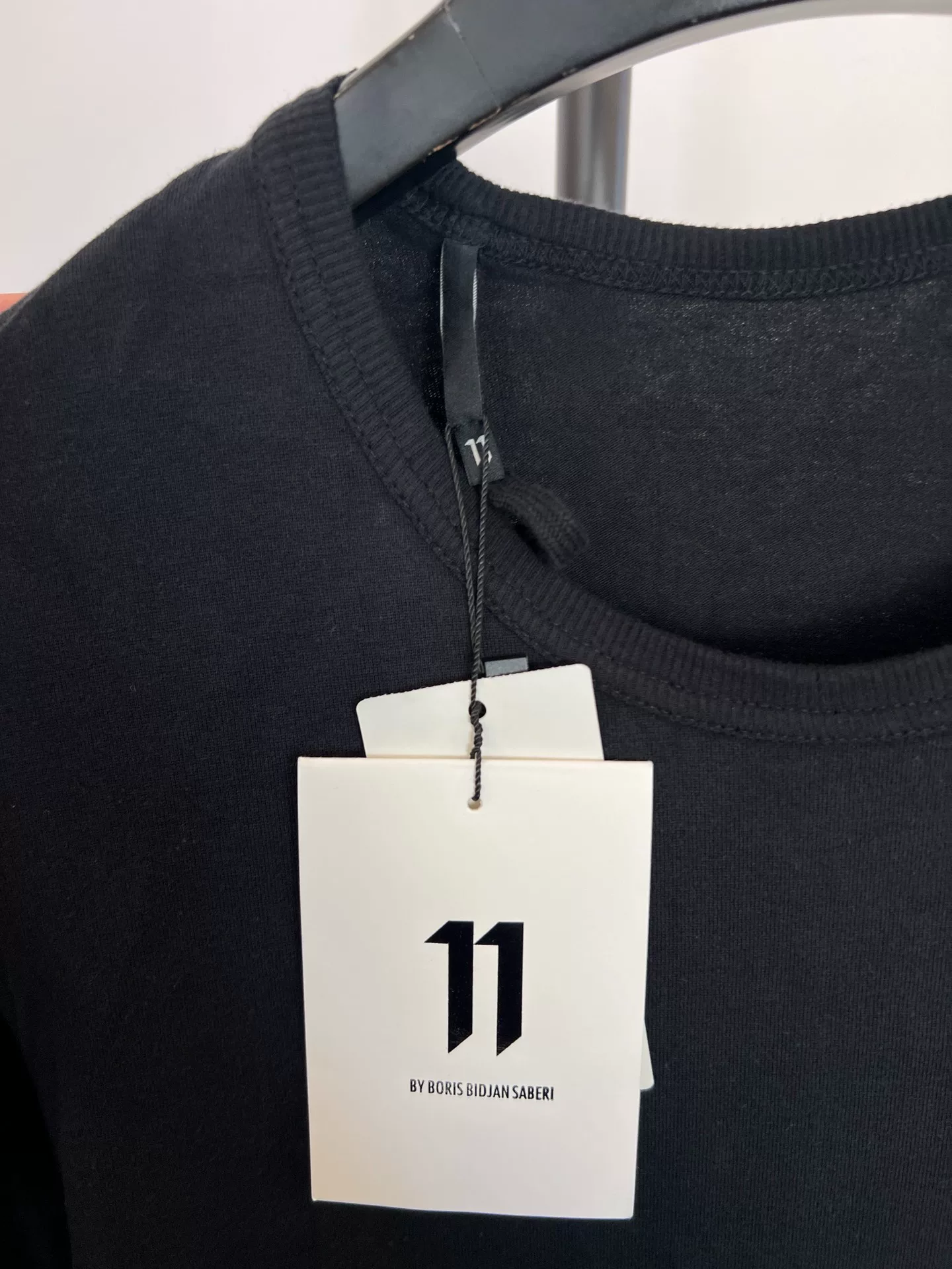 Boris Bidjan Saberi 11by BBS Slogan Print T-Shirt — label