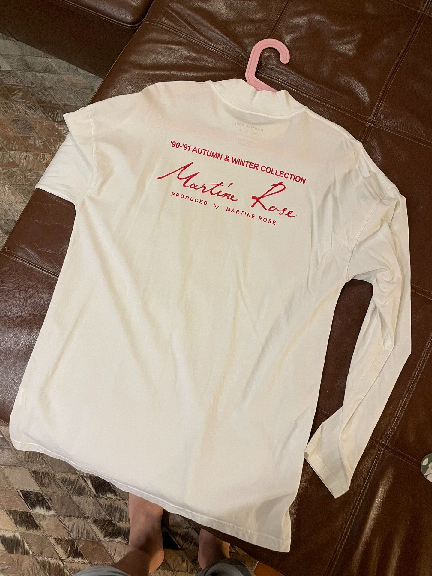 Martine Rose Half-High Neck Long-Sleeve T-Shirt — front