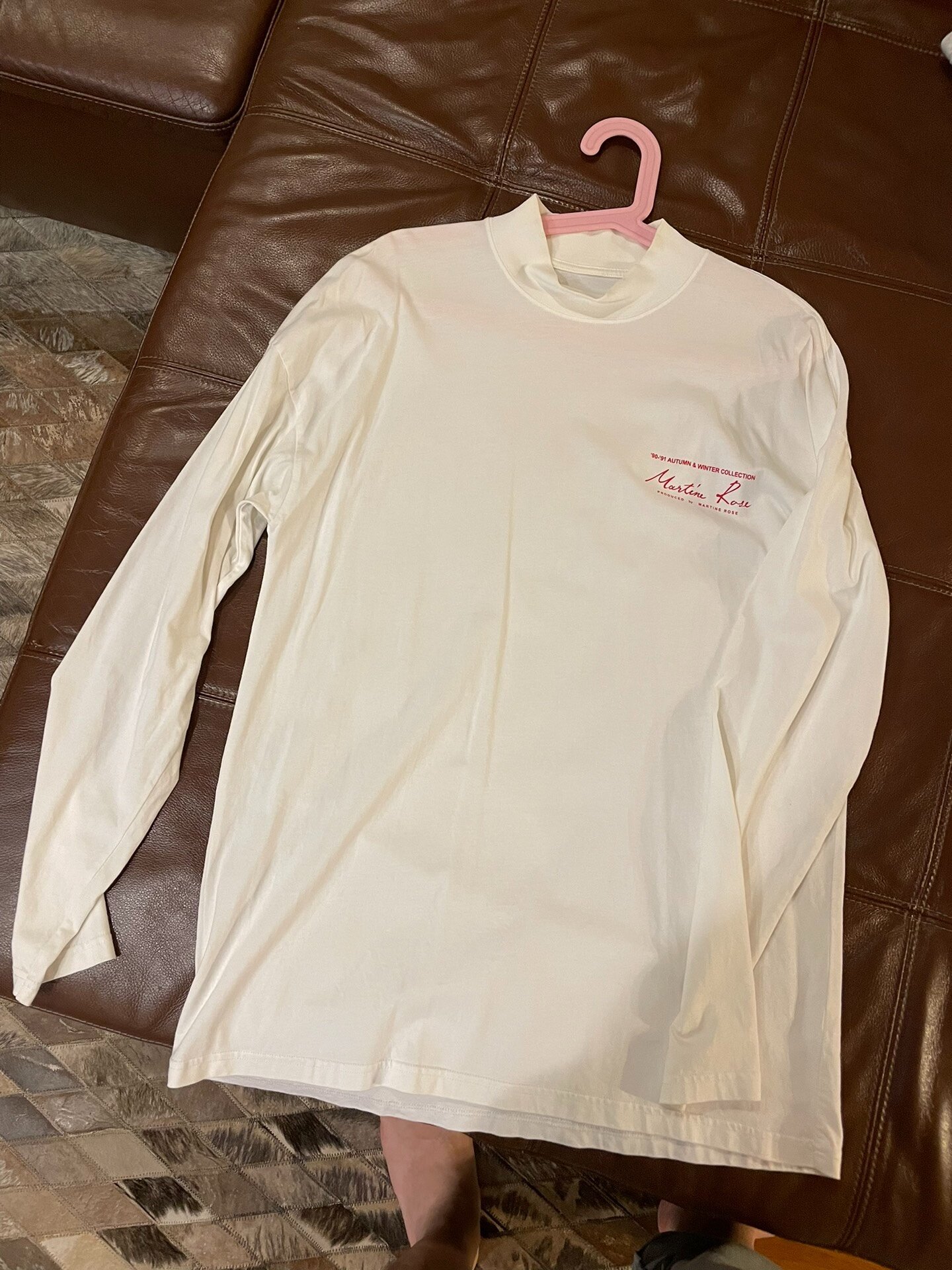 Martine Rose Half-High Neck Long-Sleeve T-Shirt