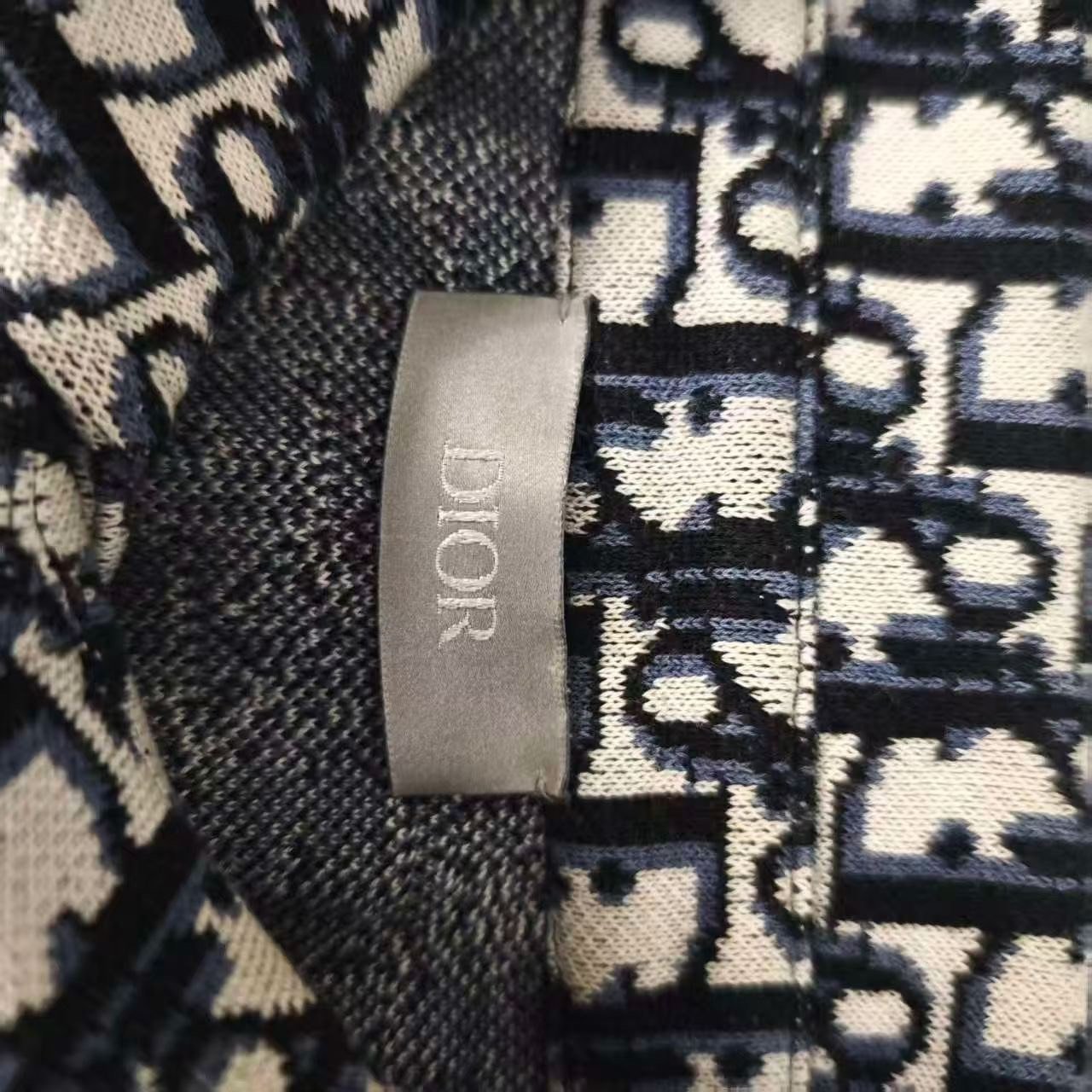 Dior Classic Monogram Long-Sleeve Shirt — back