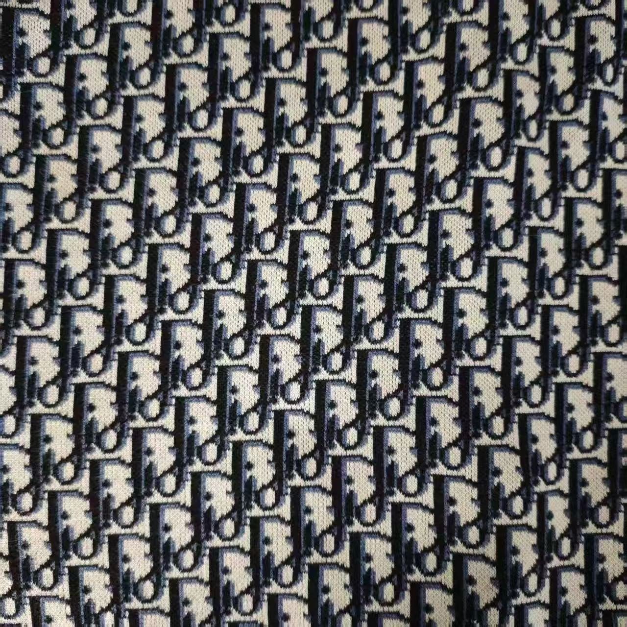 Dior Classic Monogram Long-Sleeve Shirt — detail