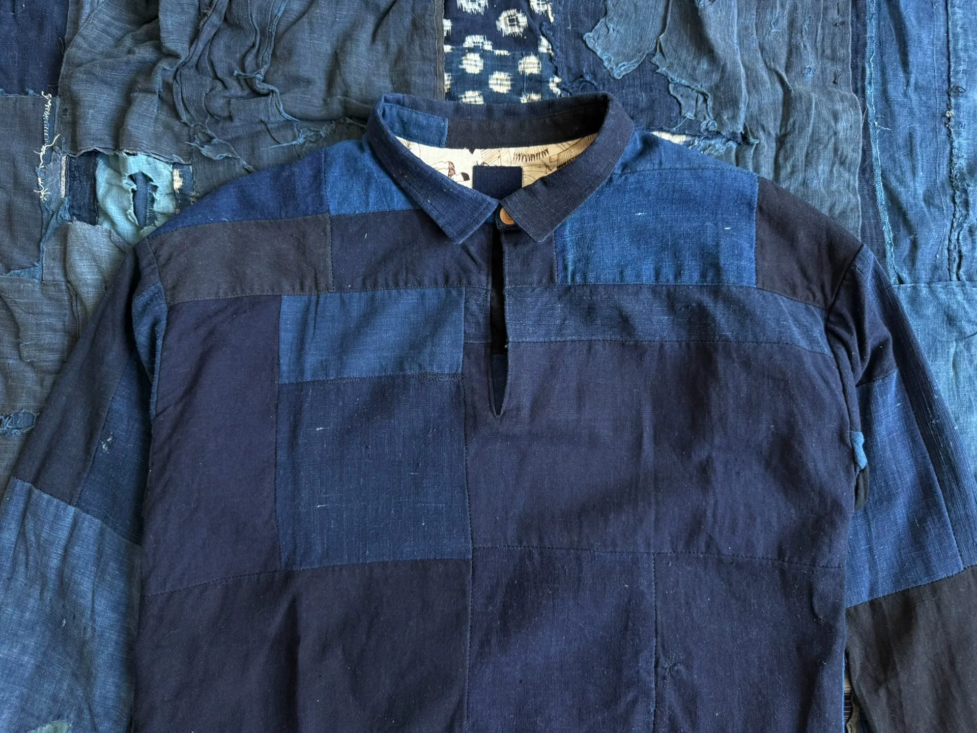 VISVIM 17SS ICT KERCHIEF TUNIC SHIRT — detail