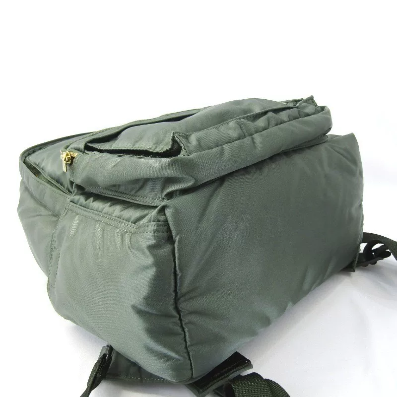 PORTER TANKER Olive Green Backpack — back