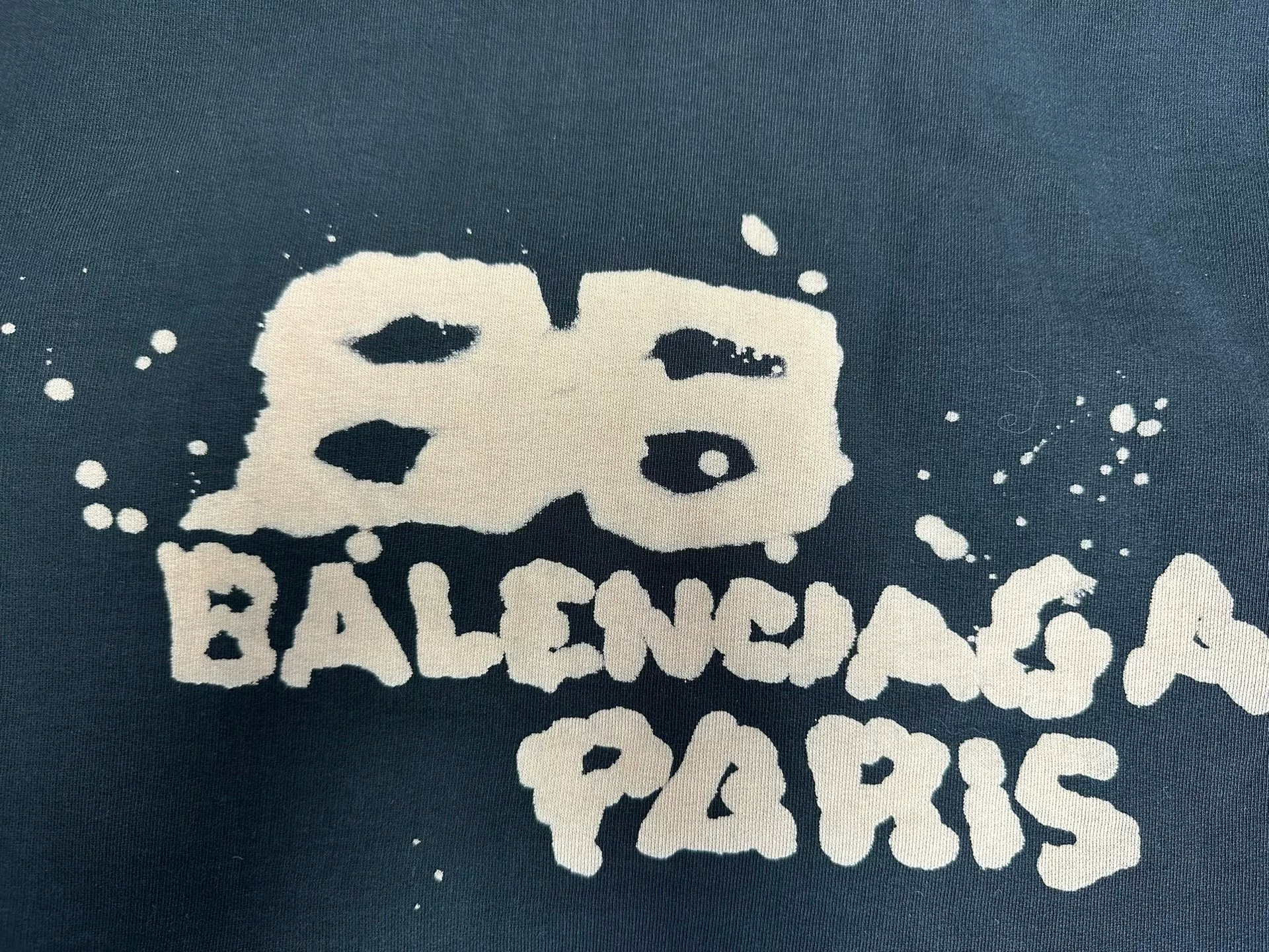 Balenciaga Hand-Drawn Logo Hooded Sweatshirt — detail