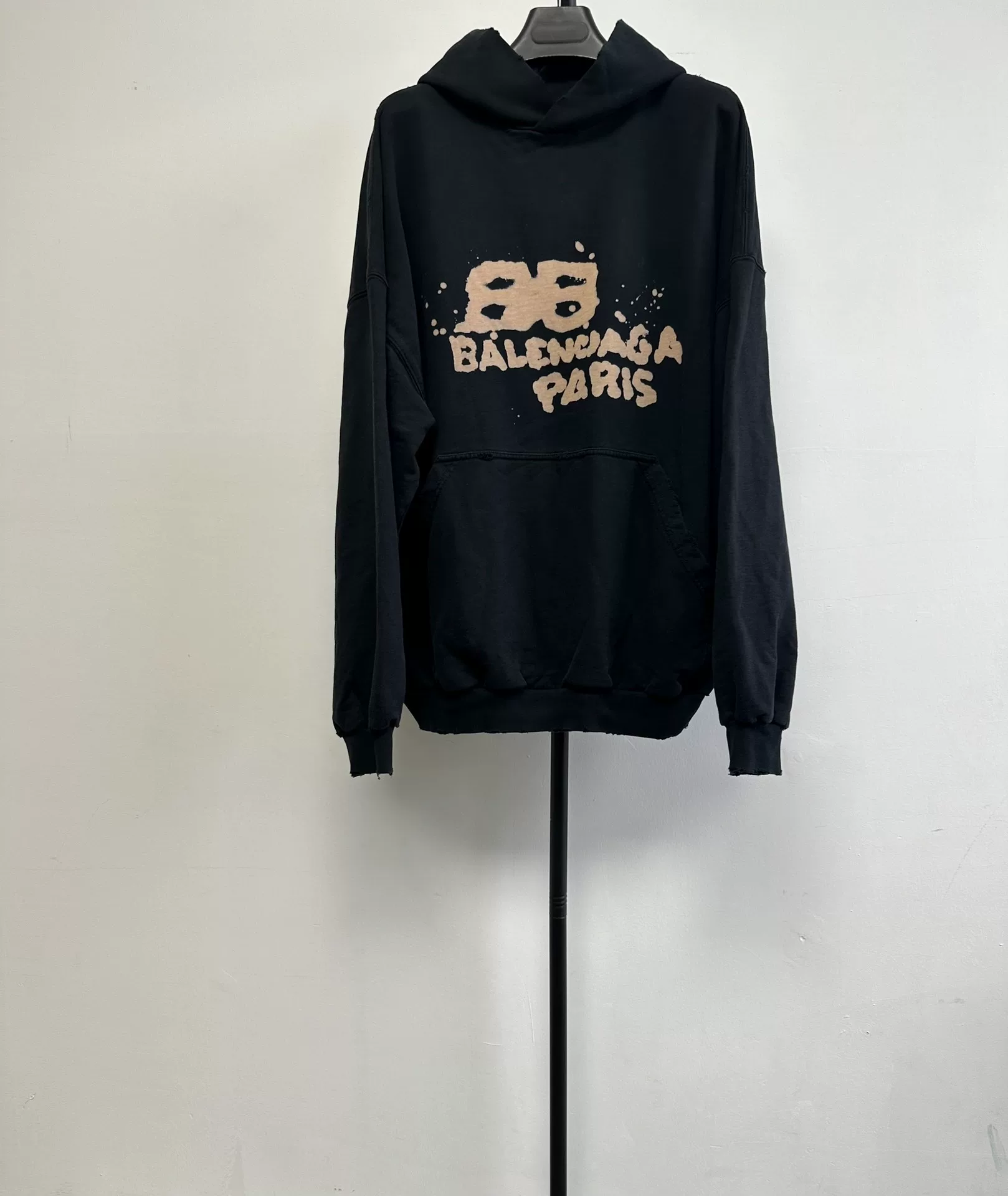 Balenciaga Hand-Drawn Logo Hooded Sweatshirt