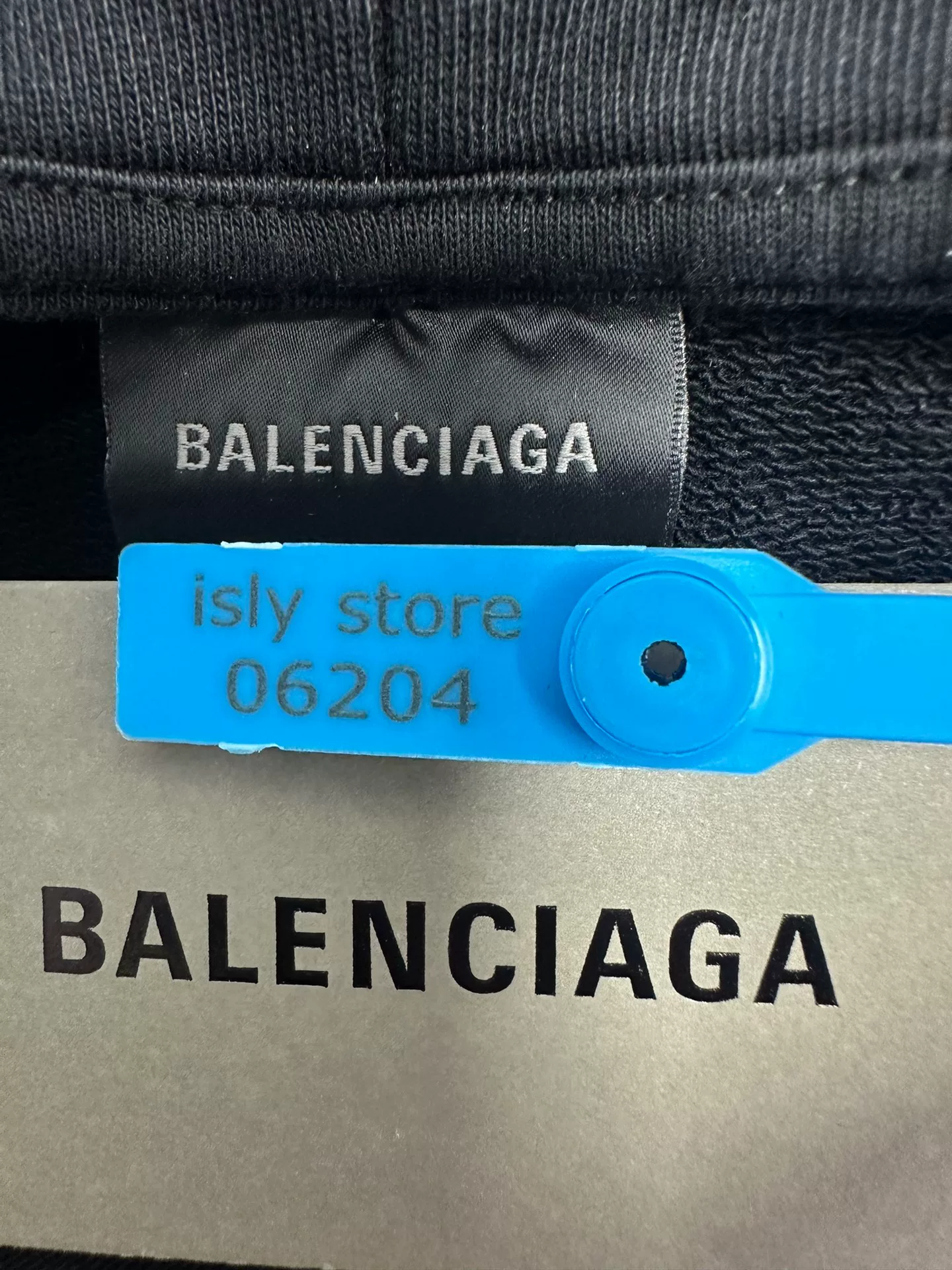 Balenciaga Hand-Drawn Logo Hooded Sweatshirt — back