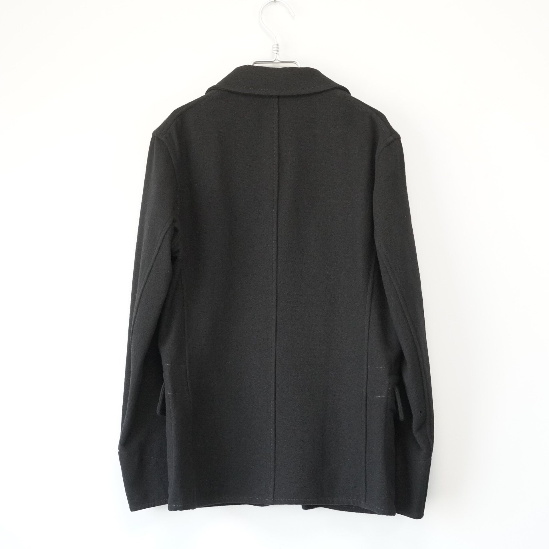 Yohji Yamamoto Visible Topstitching Wool Jacket — detail