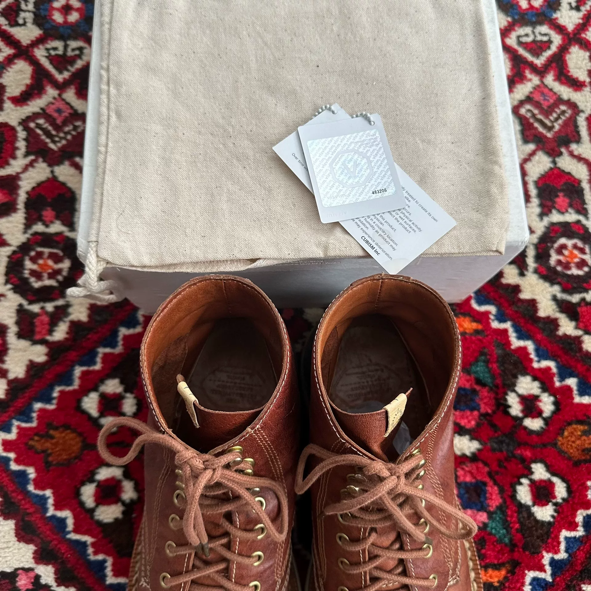 visvim 12AW Virgil Double Stitch Boots — detail