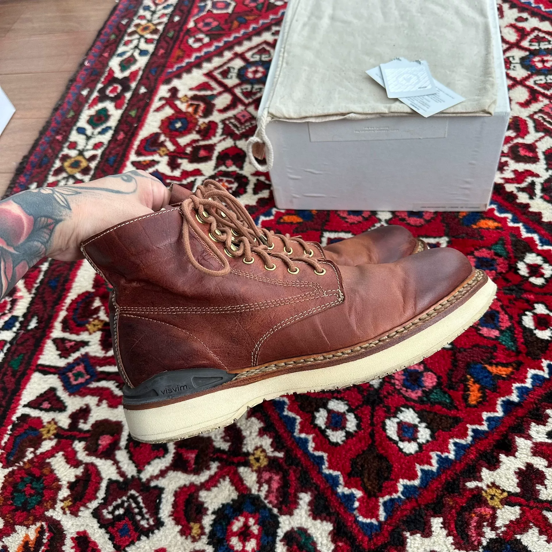 visvim 12AW Virgil Double Stitch Boots — back