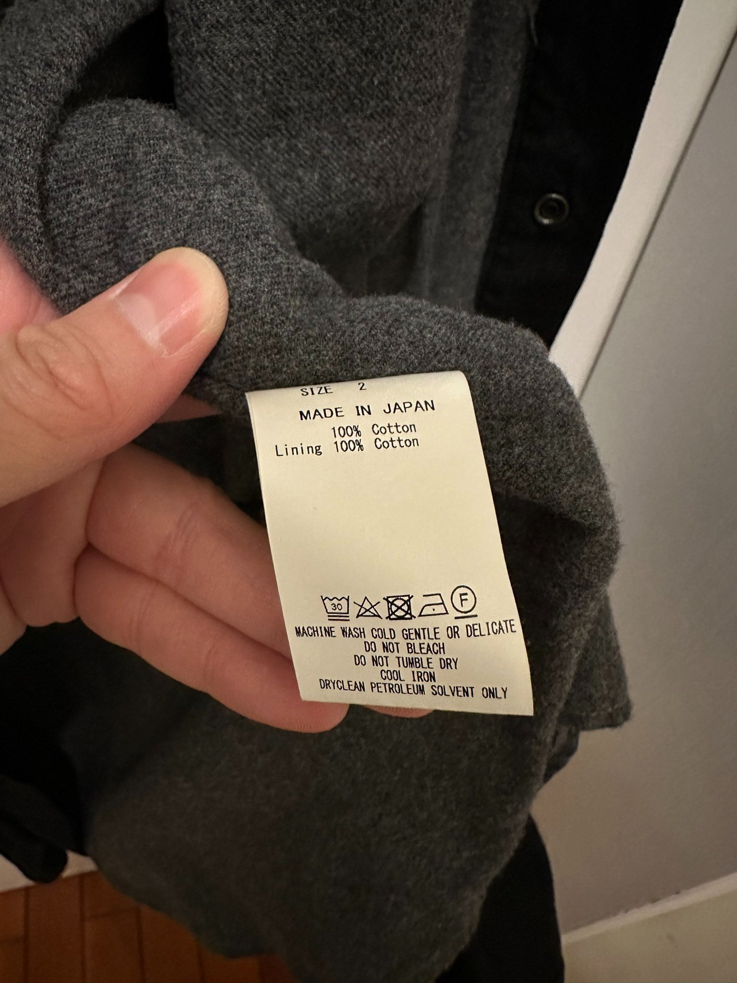 Marka Black Denim Shirt Jacket — detail