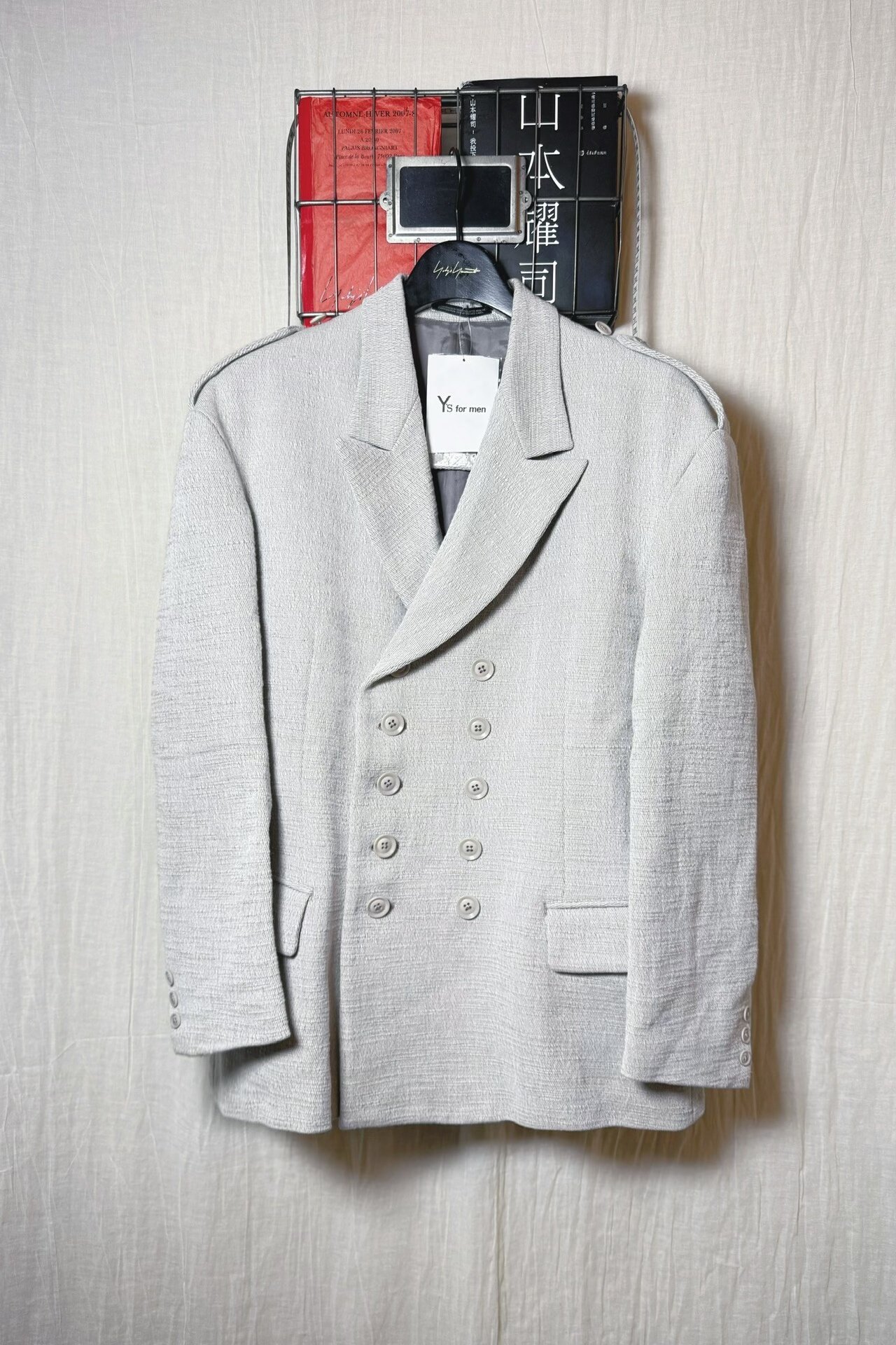 Yohji Yamamoto 24AW Hand-Spun Cotton Suit — front