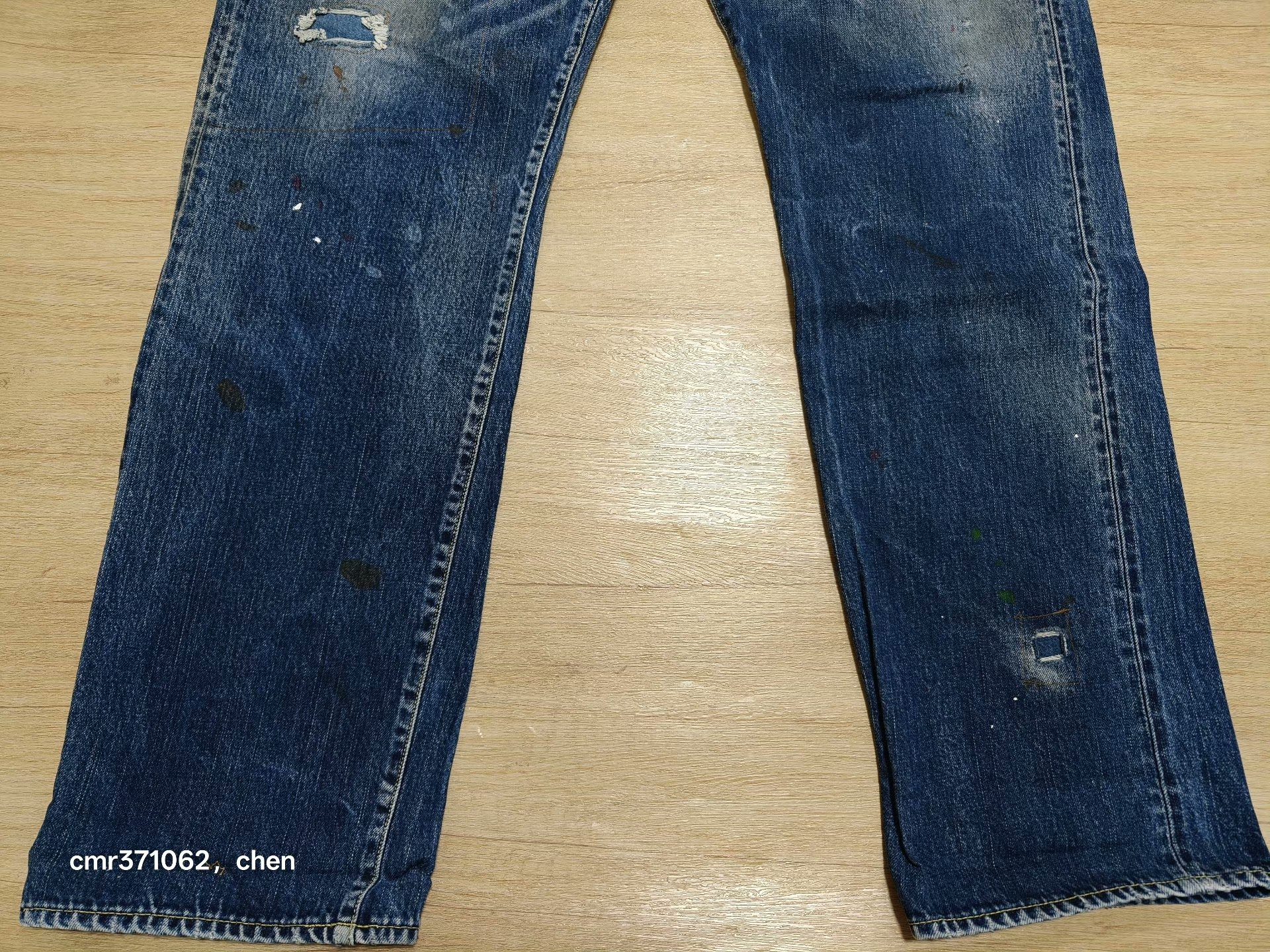 visvim TRAVAILLER BRACES DRY DENIM-7 — detail