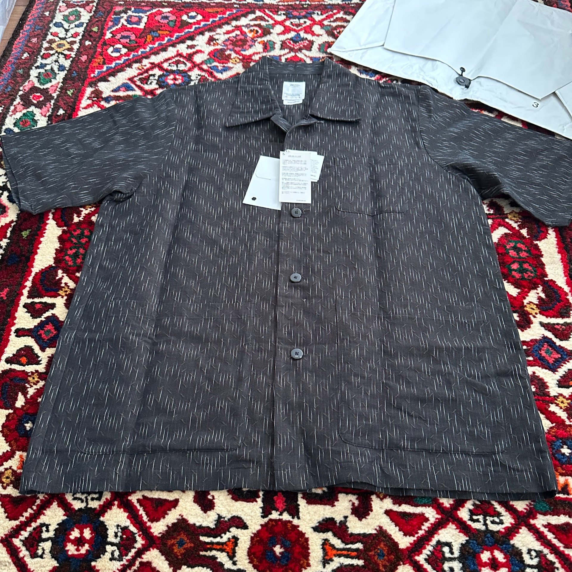 VISVIM 19SS ELLERY Short-Sleeve Shirt — detail