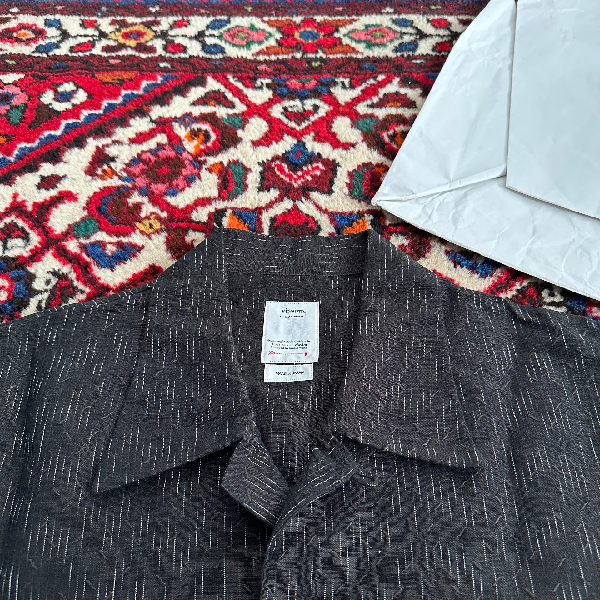 VISVIM 19SS ELLERY Short-Sleeve Shirt — label