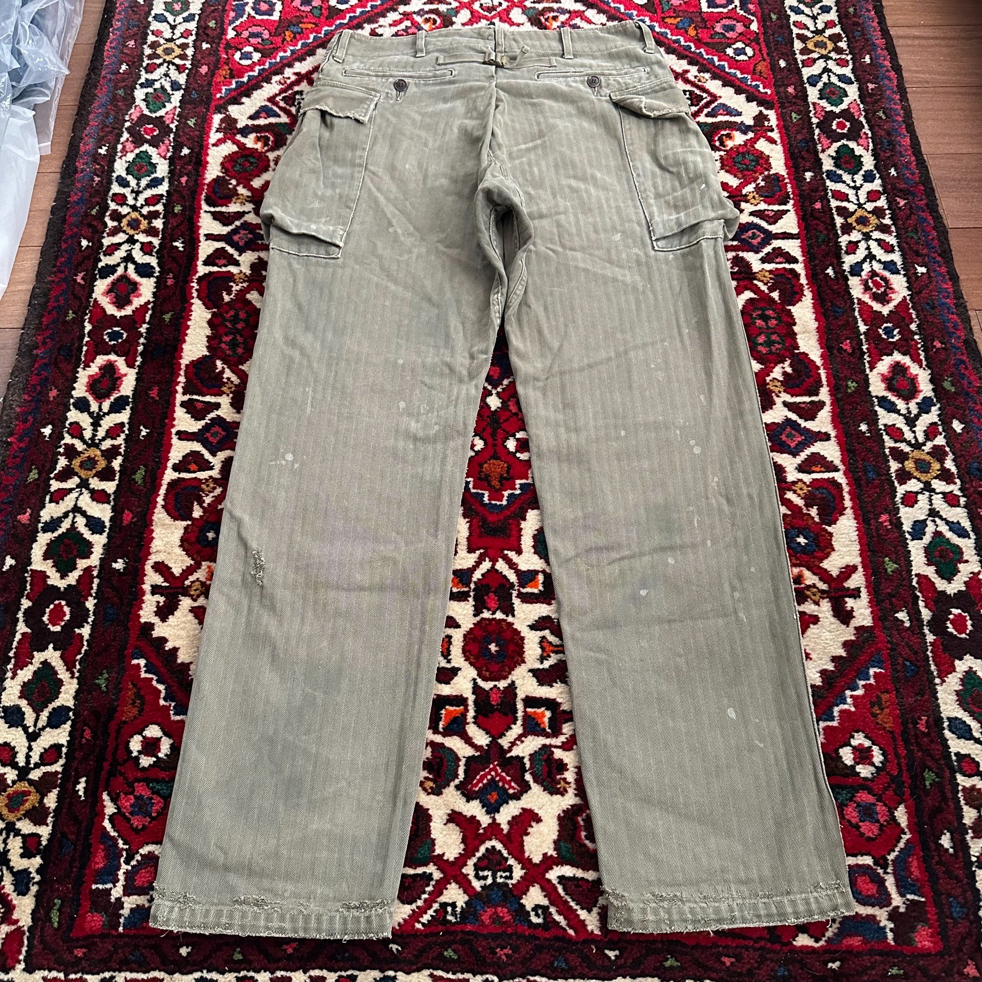 VISVIM 18SS SPOT VETERANS PANTS — back