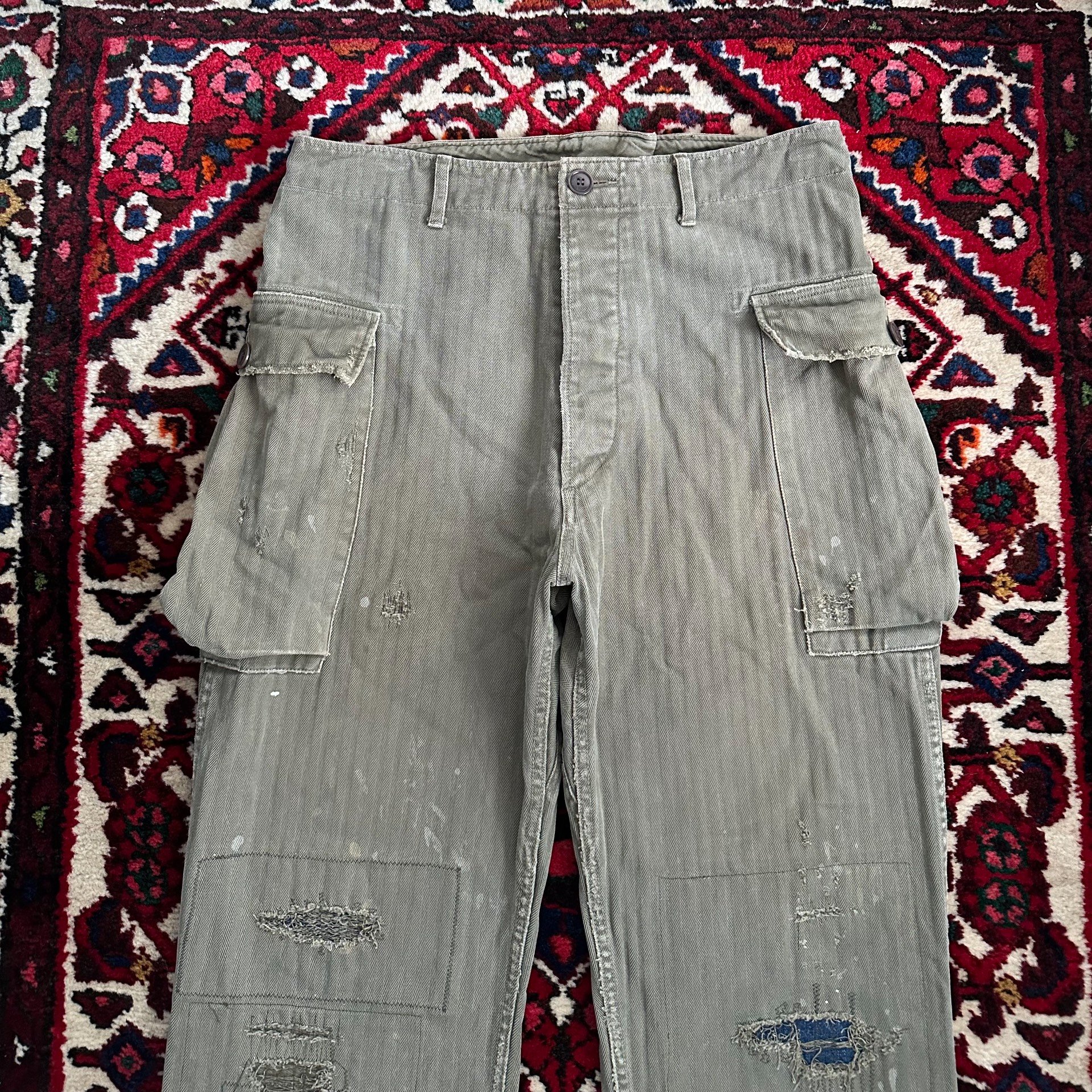 VISVIM 18SS SPOT VETERANS PANTS — label