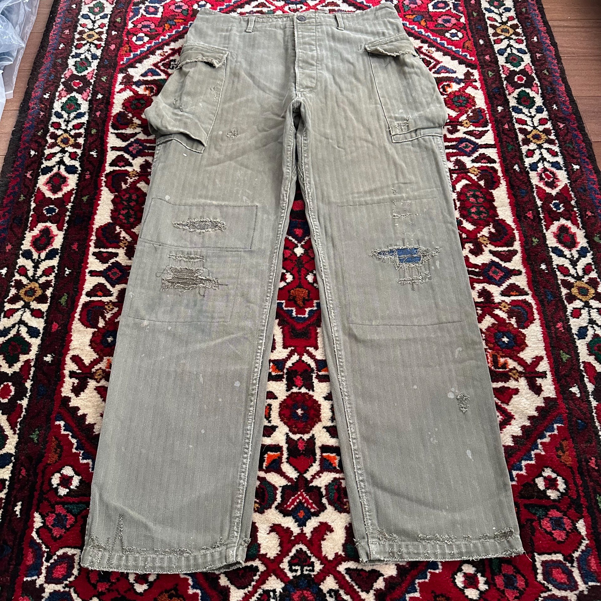 VISVIM 18SS SPOT VETERANS PANTS — front