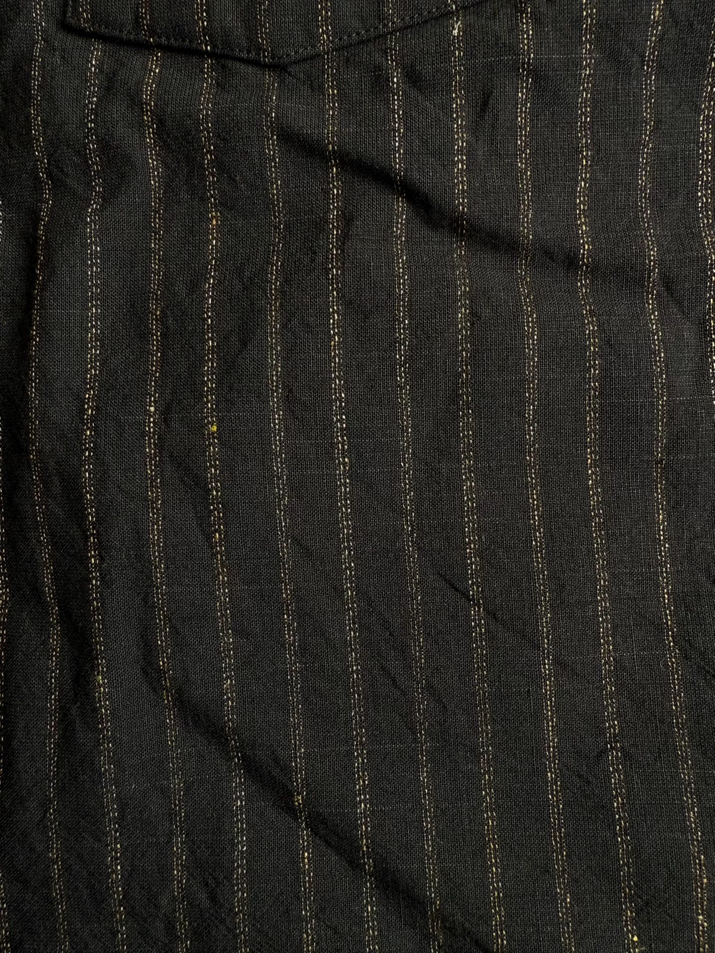VISVIM 25AW WALLIS DOWN SHIRT STRIPES S/S — label
