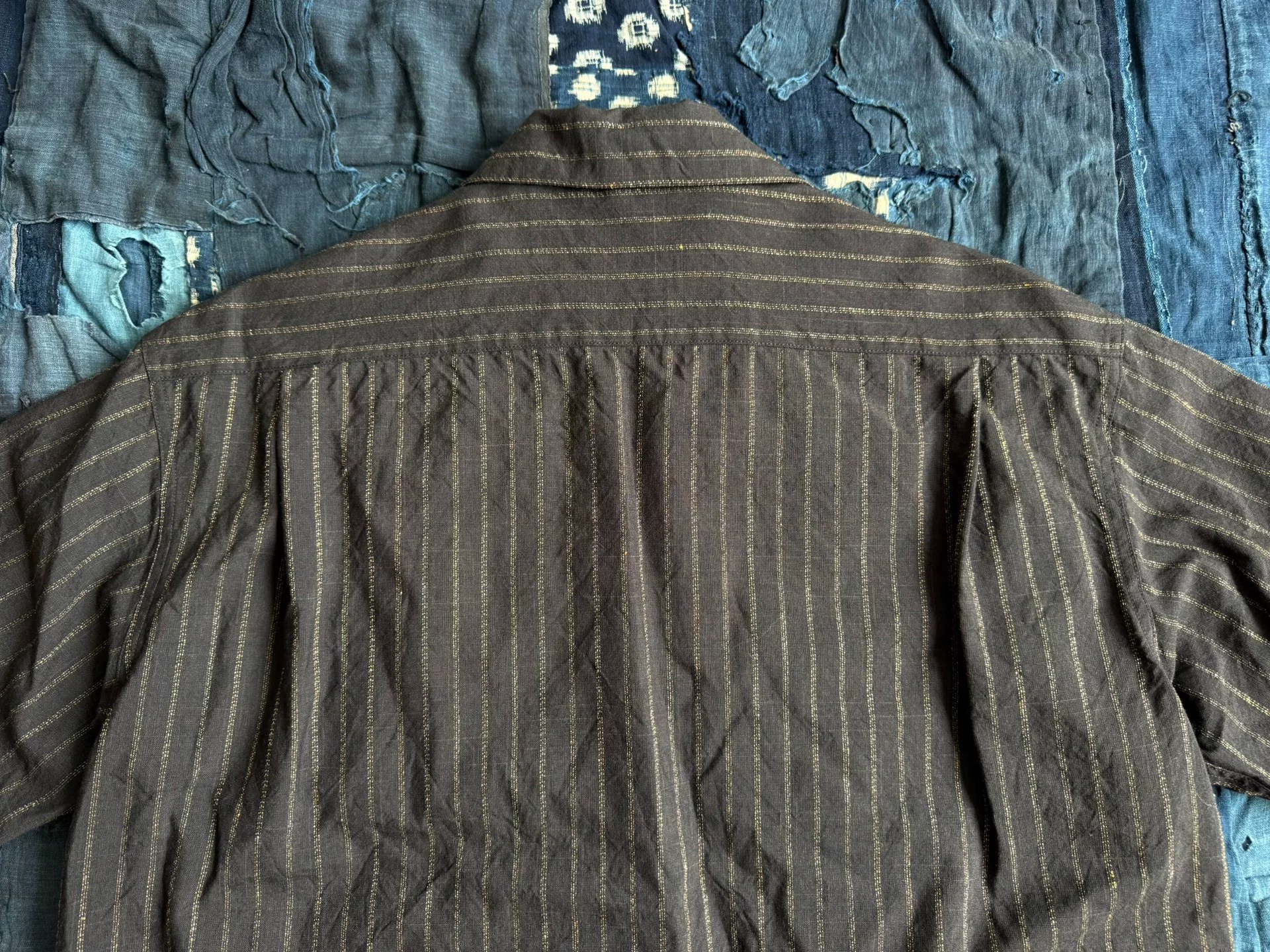VISVIM 25AW WALLIS DOWN SHIRT STRIPES S/S — back
