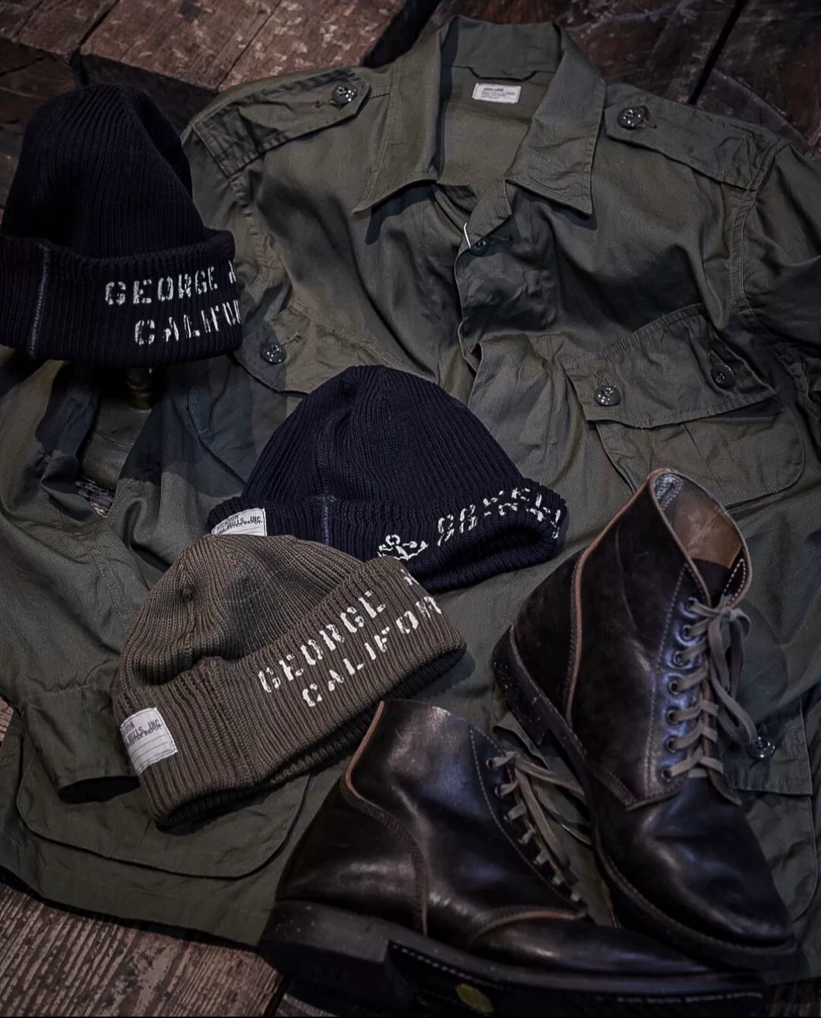 Lua × Skoob Horsebutt M-43 Boots — label