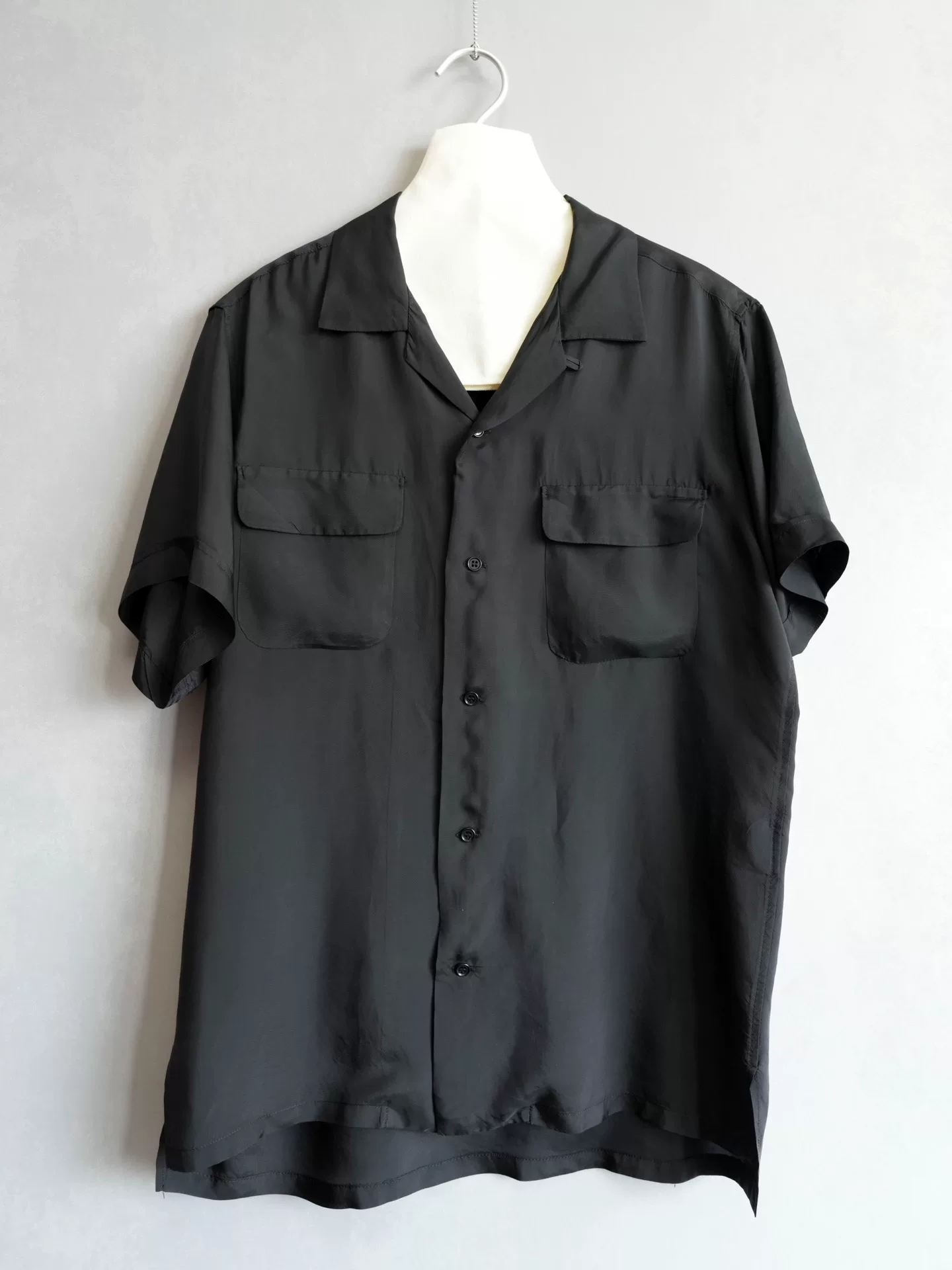 Yohji Yamamoto 10SS Cupro Short-Sleeve Shirt
