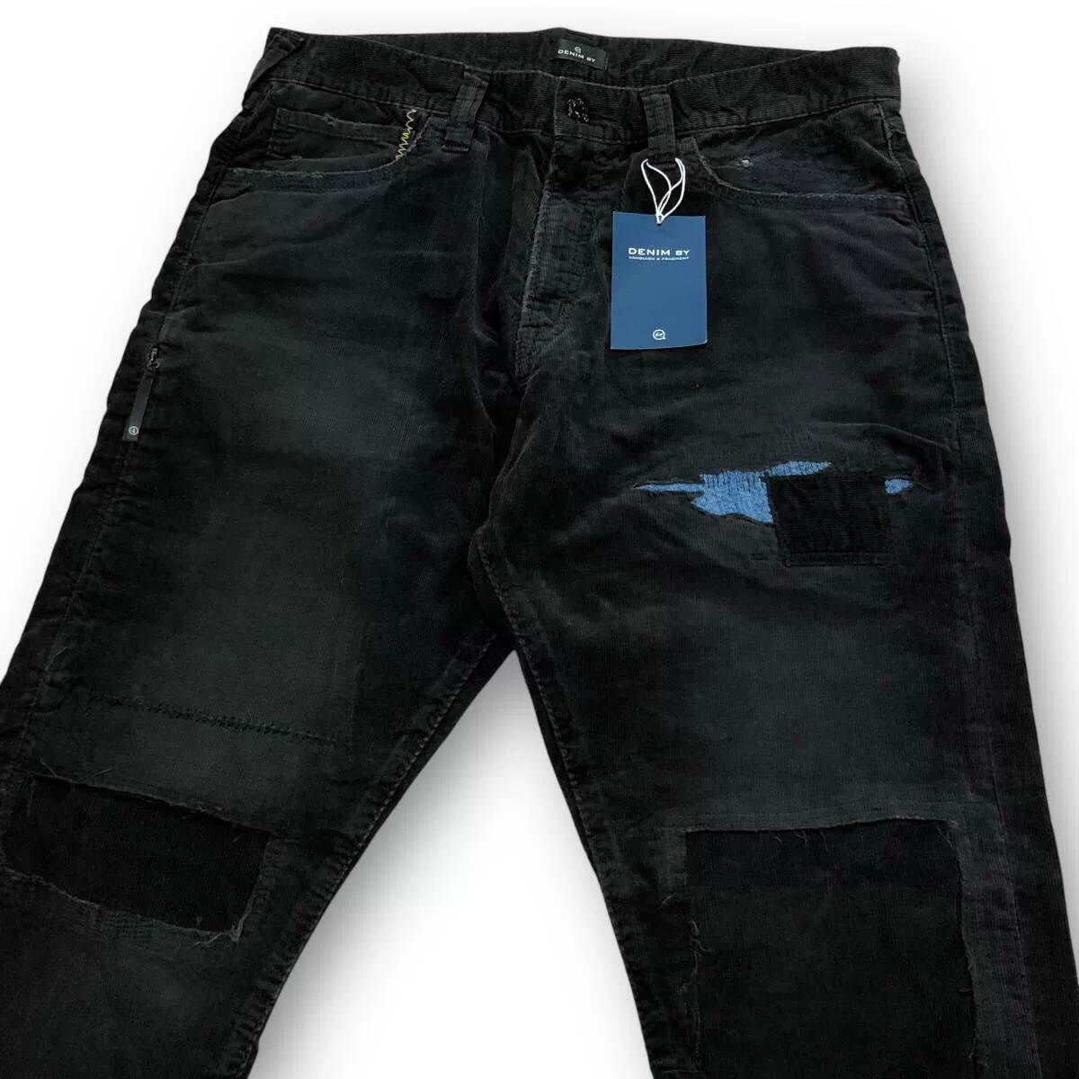 DENIM BY VANQUISH & FRAGMENT Corduroy Distressed Pants — back