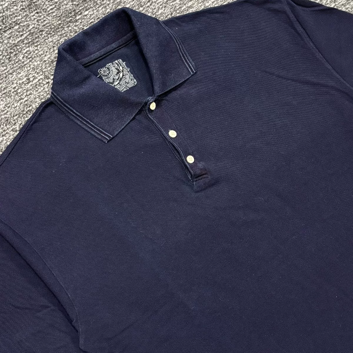 visvim Indigo Dye Weller S/S Polo Shirt — front