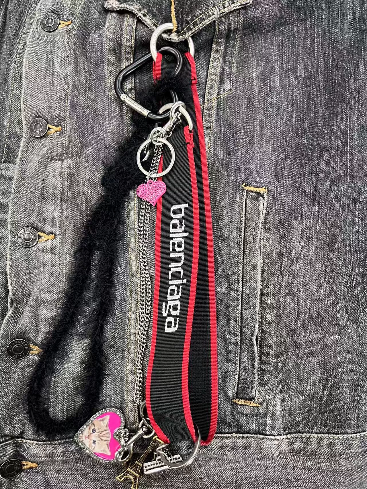 Balenciaga Loose Fit Denim Jacket — detail