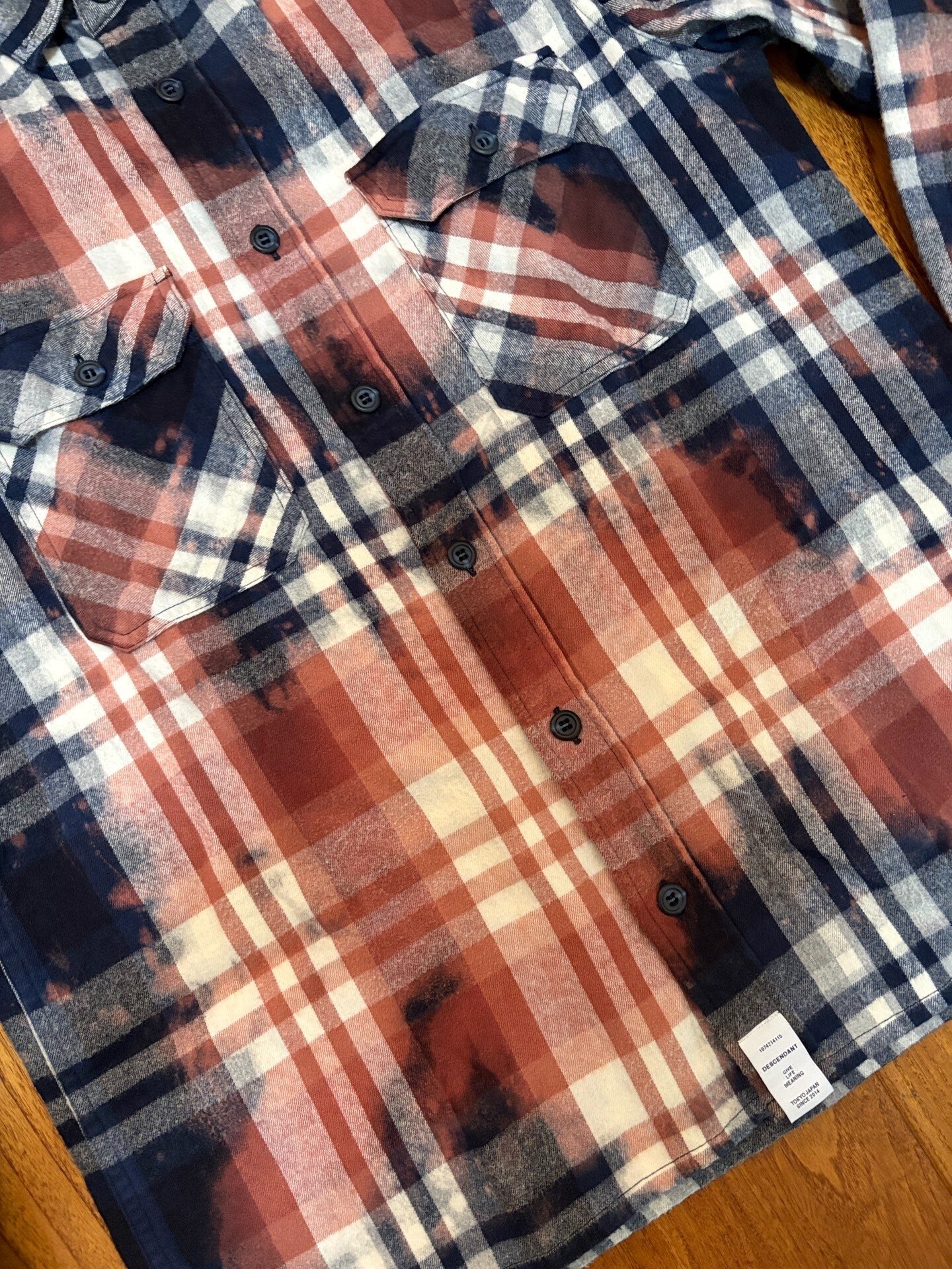 Descendant 18SS Moss Check LS Shirt — back