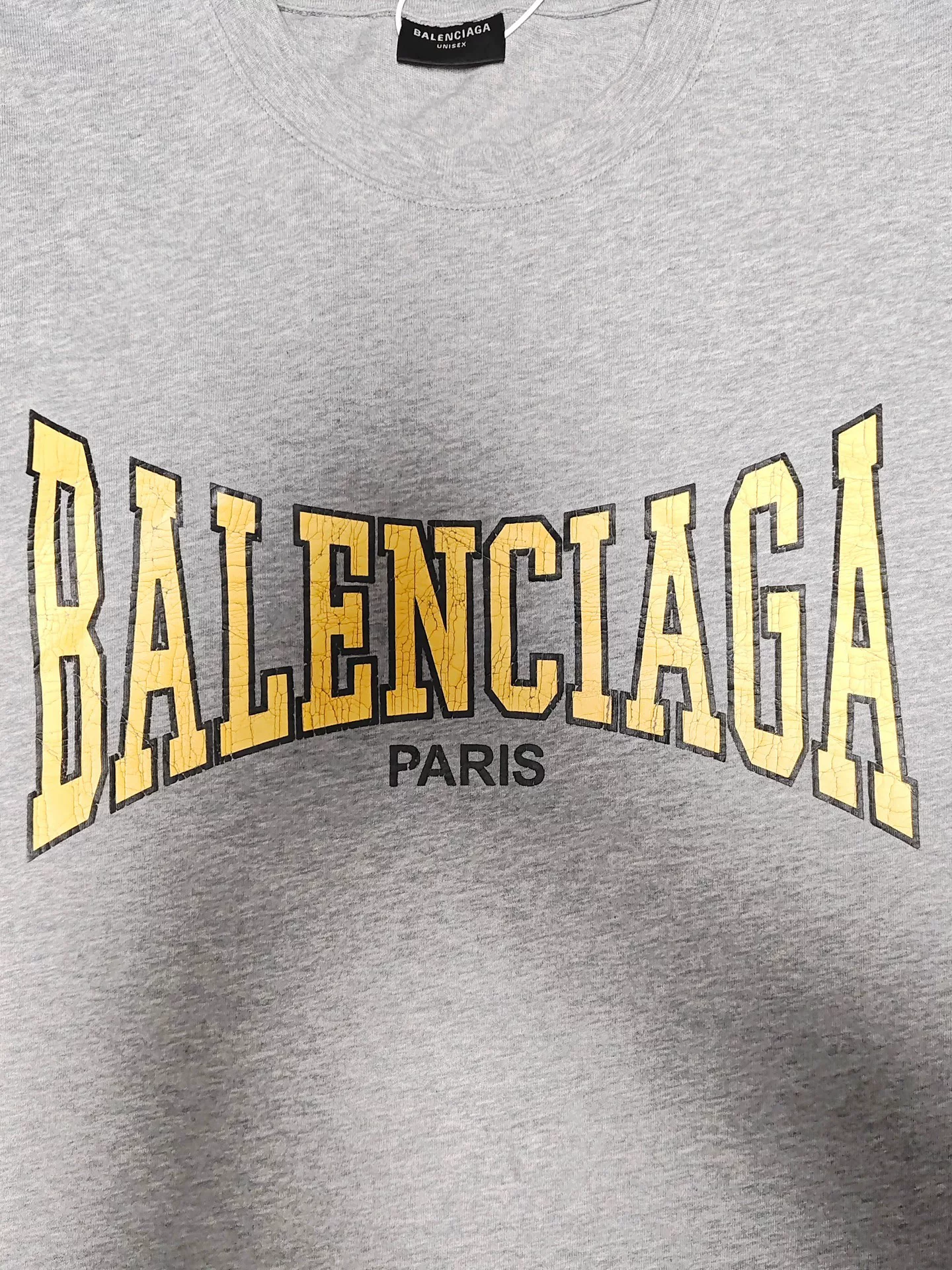 Balenciaga 24FW Boxing Logo Short-Sleeve Tee — detail