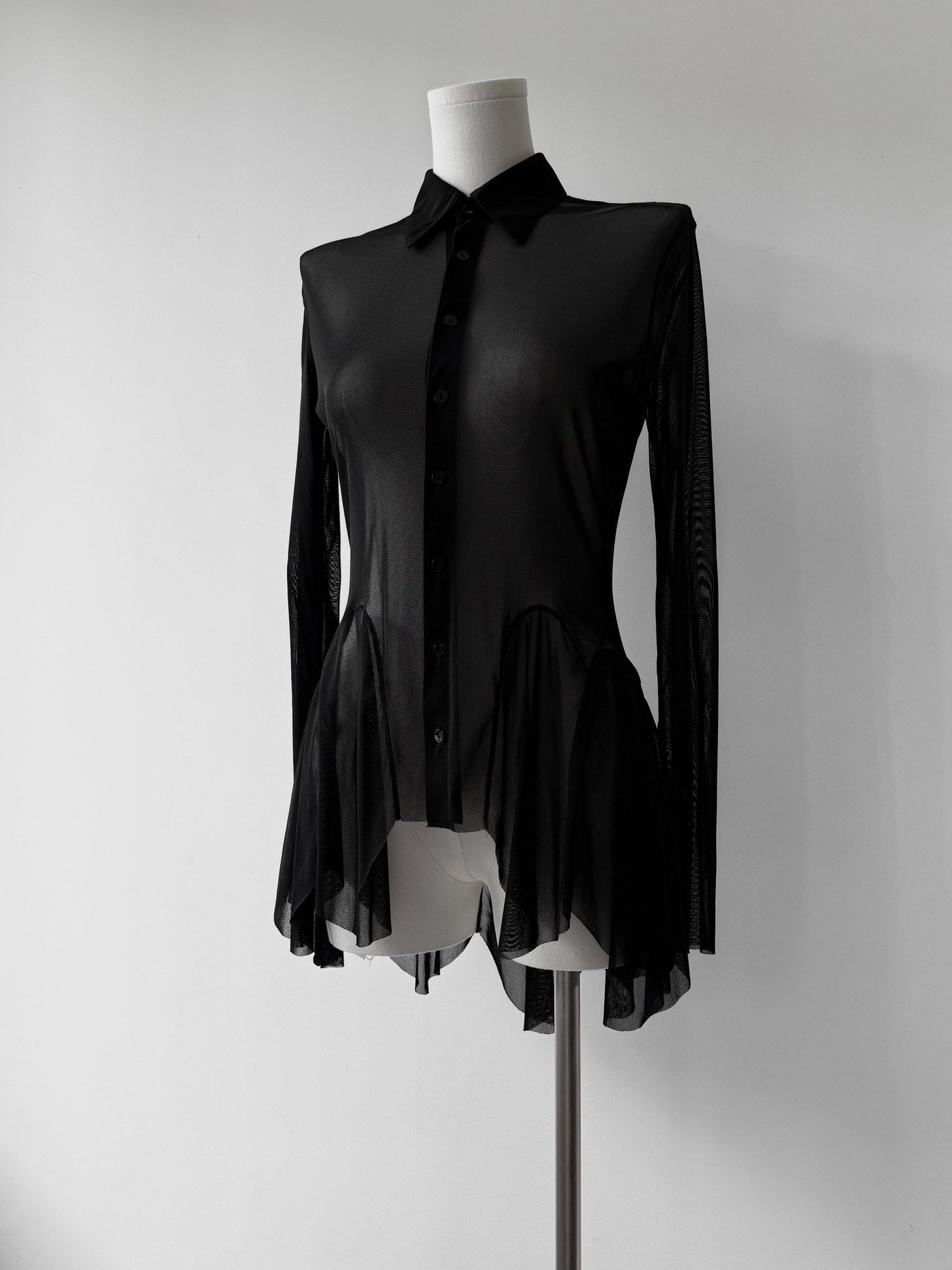 Jean Paul Gaultier Sheer Mesh Shirt — back