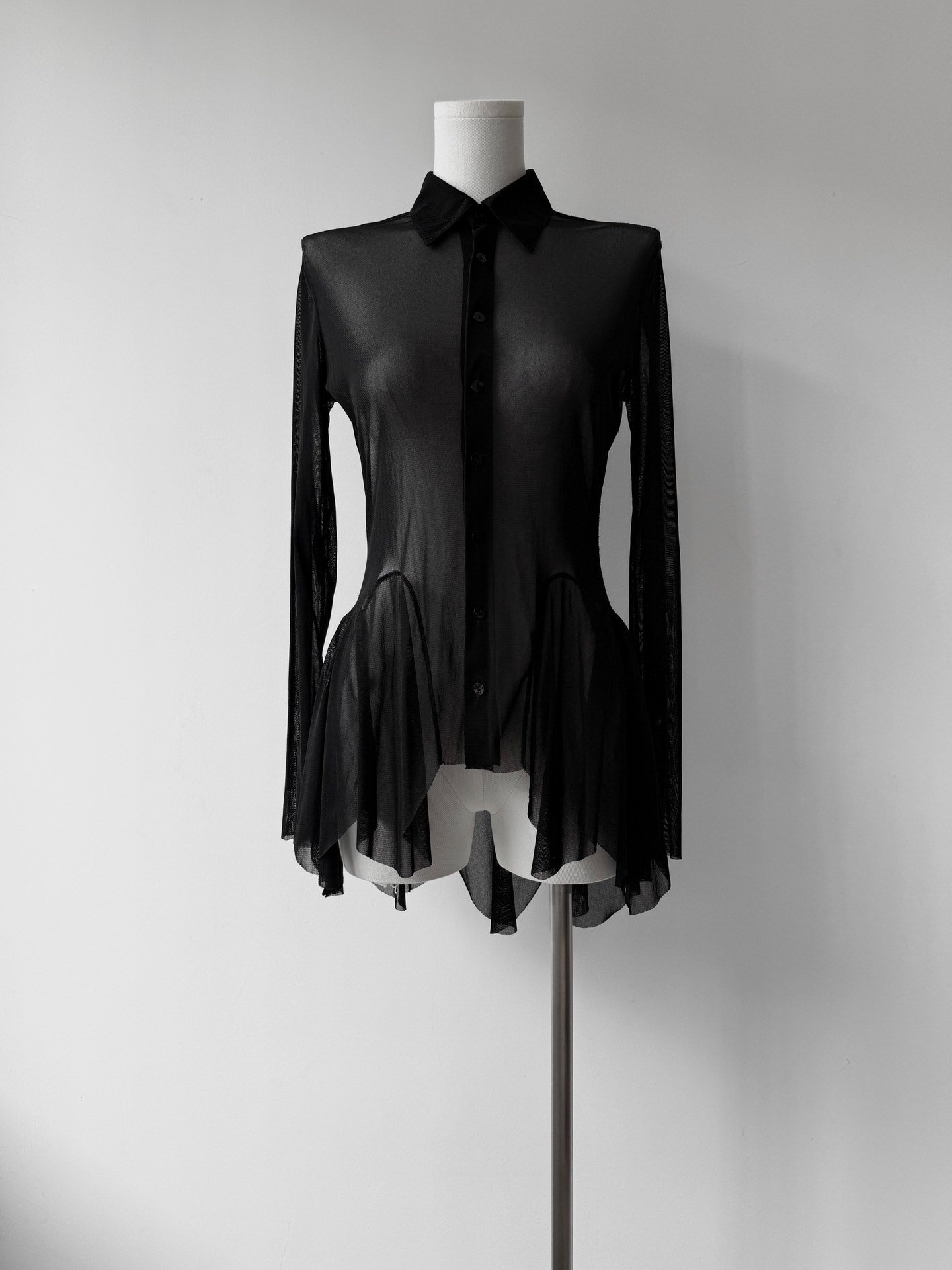 Jean Paul Gaultier Sheer Mesh Shirt — detail