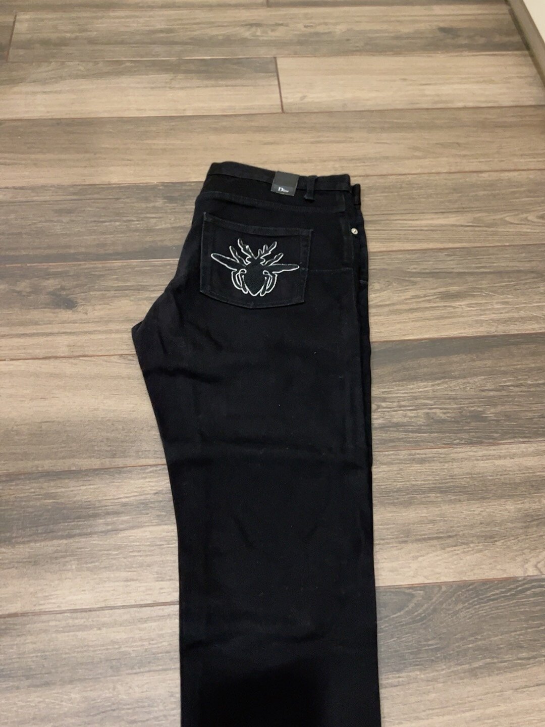 Dior Spider Logo Black Jeans