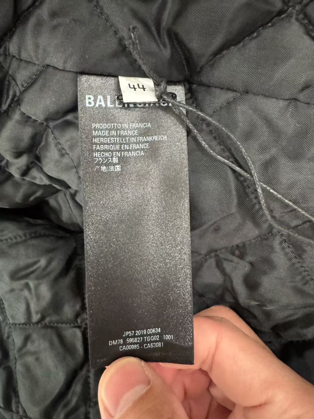 Balenciaga Letter Logo Print Coat — back