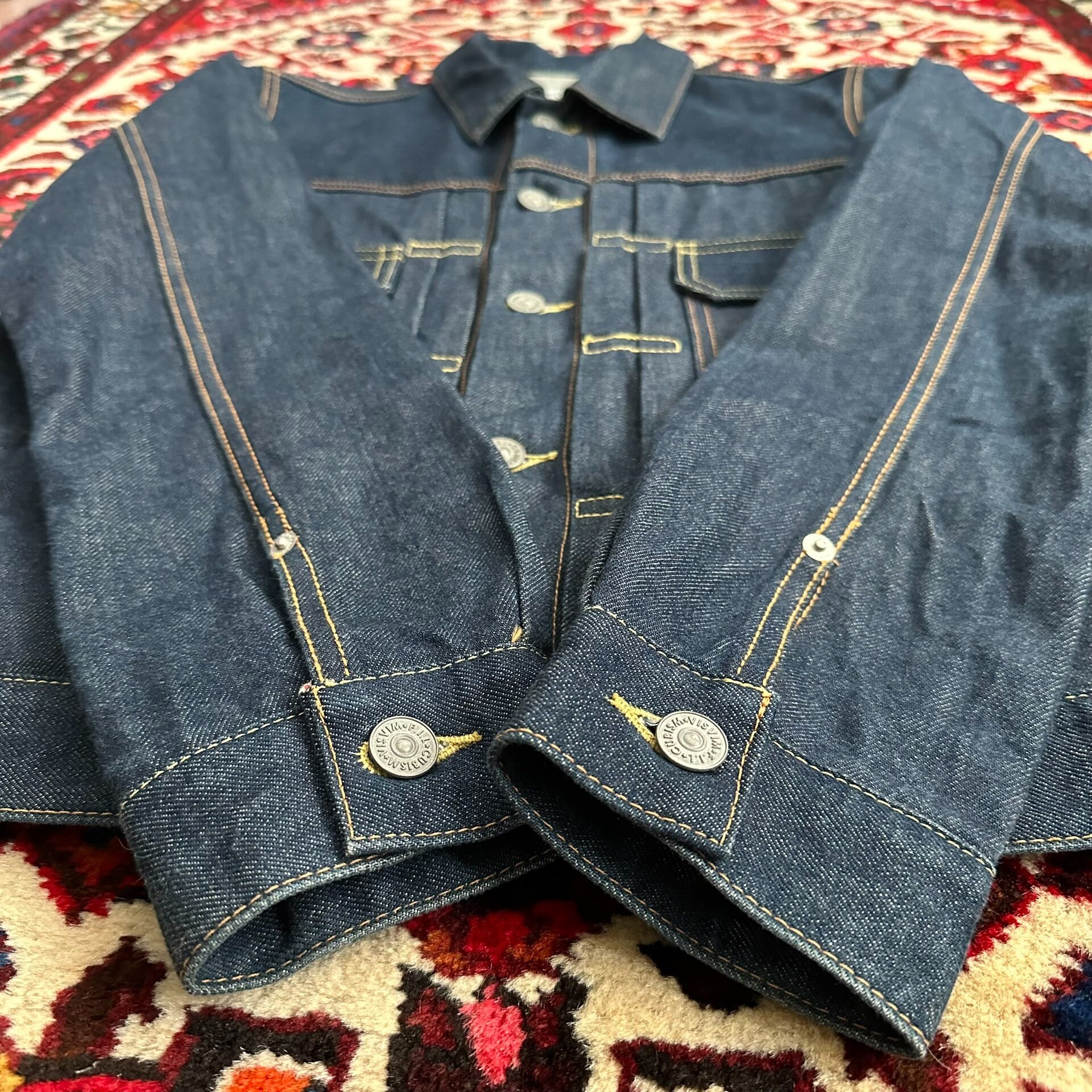 visvim 17ss 101 Raw Denim Jacket — back