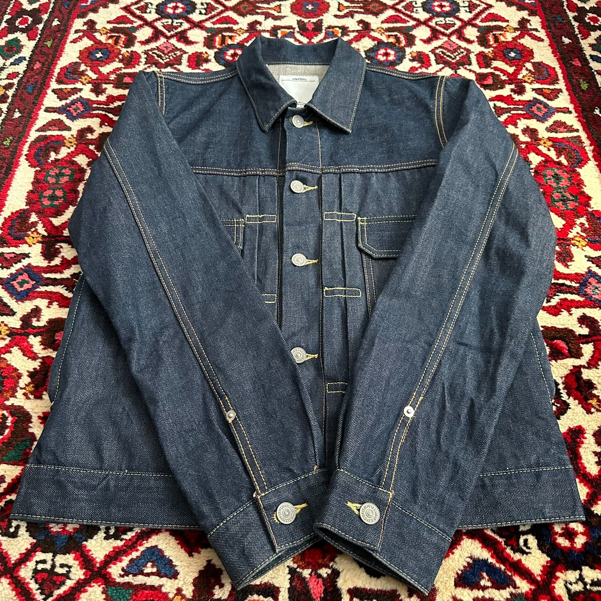 visvim 17ss 101 Raw Denim Jacket — label