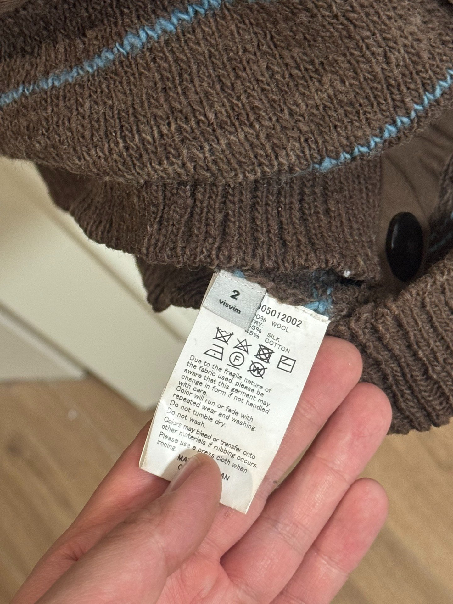 VISVIM 16 ICT LONG CARDIGAN N.D — label