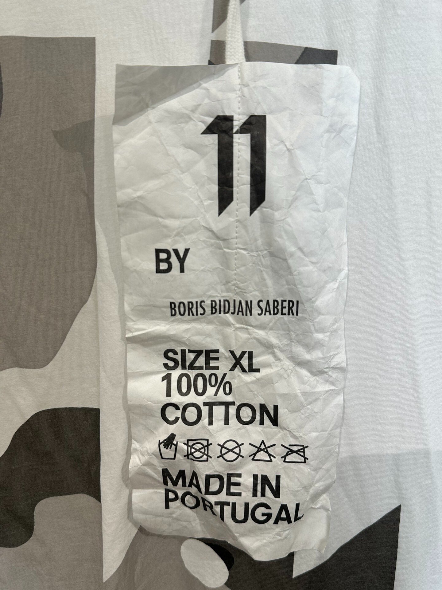 Boris Bidjan Saberi 11by BBS Camo Vest — label