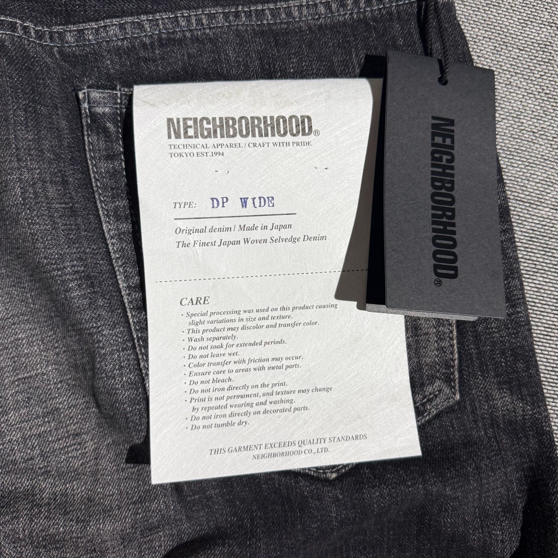 Neighborhood 25ss Denim Jeans — label