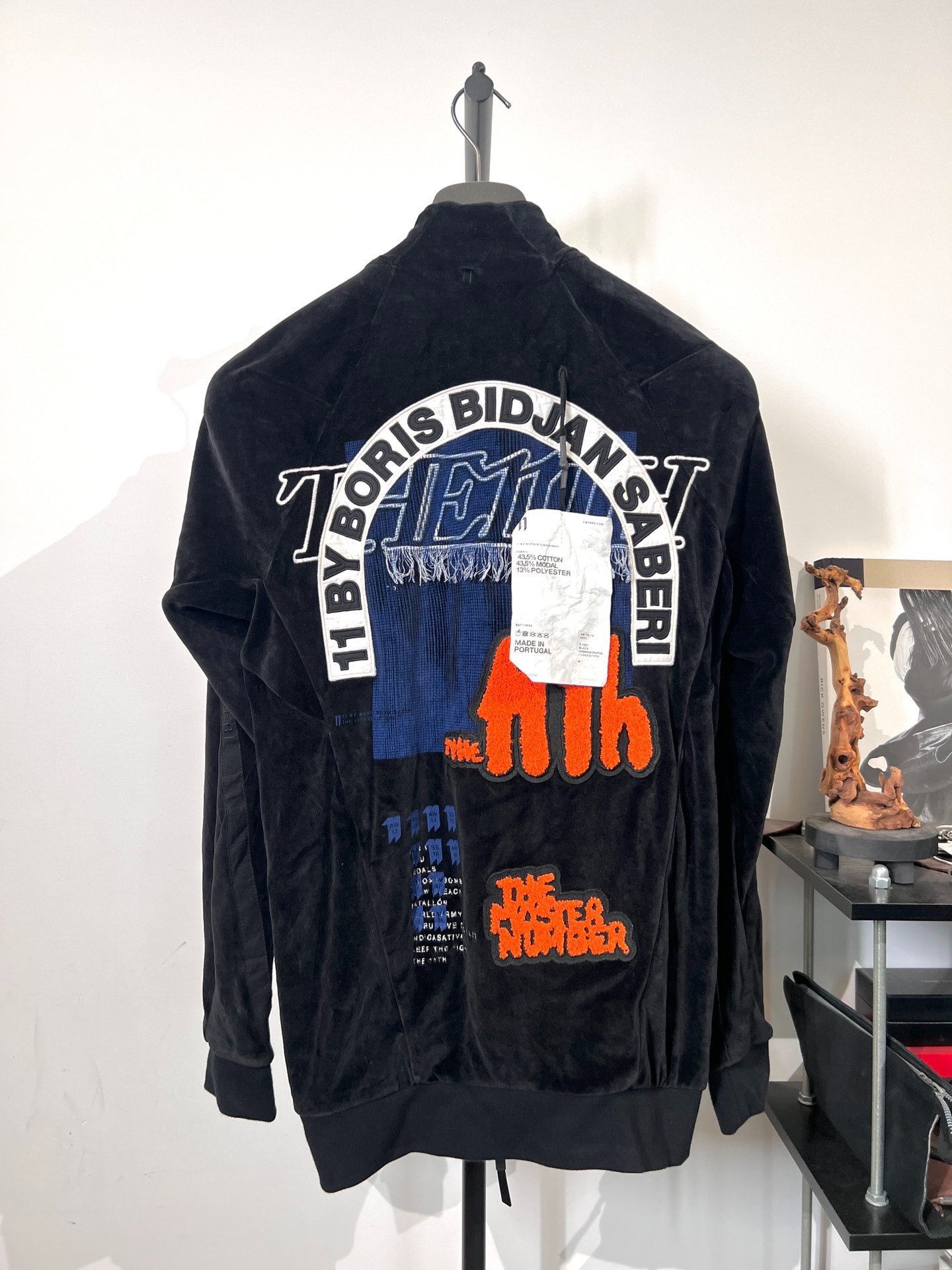 Boris Bidjan Saberi 11by BBS Velvet Jacket — front
