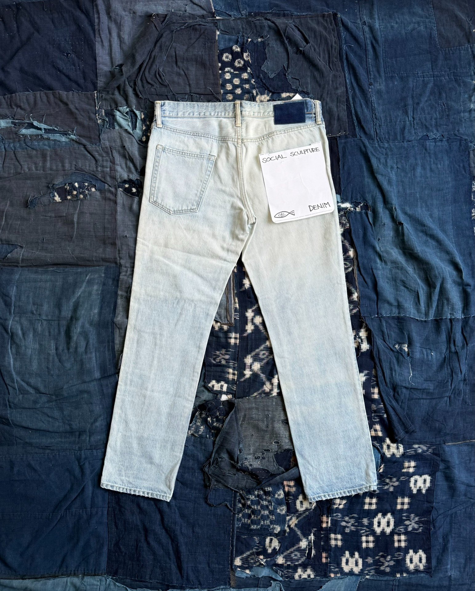 VISVIM 19SS SOCIAL SCULPTURE 04 DAMAGED JEANS — front