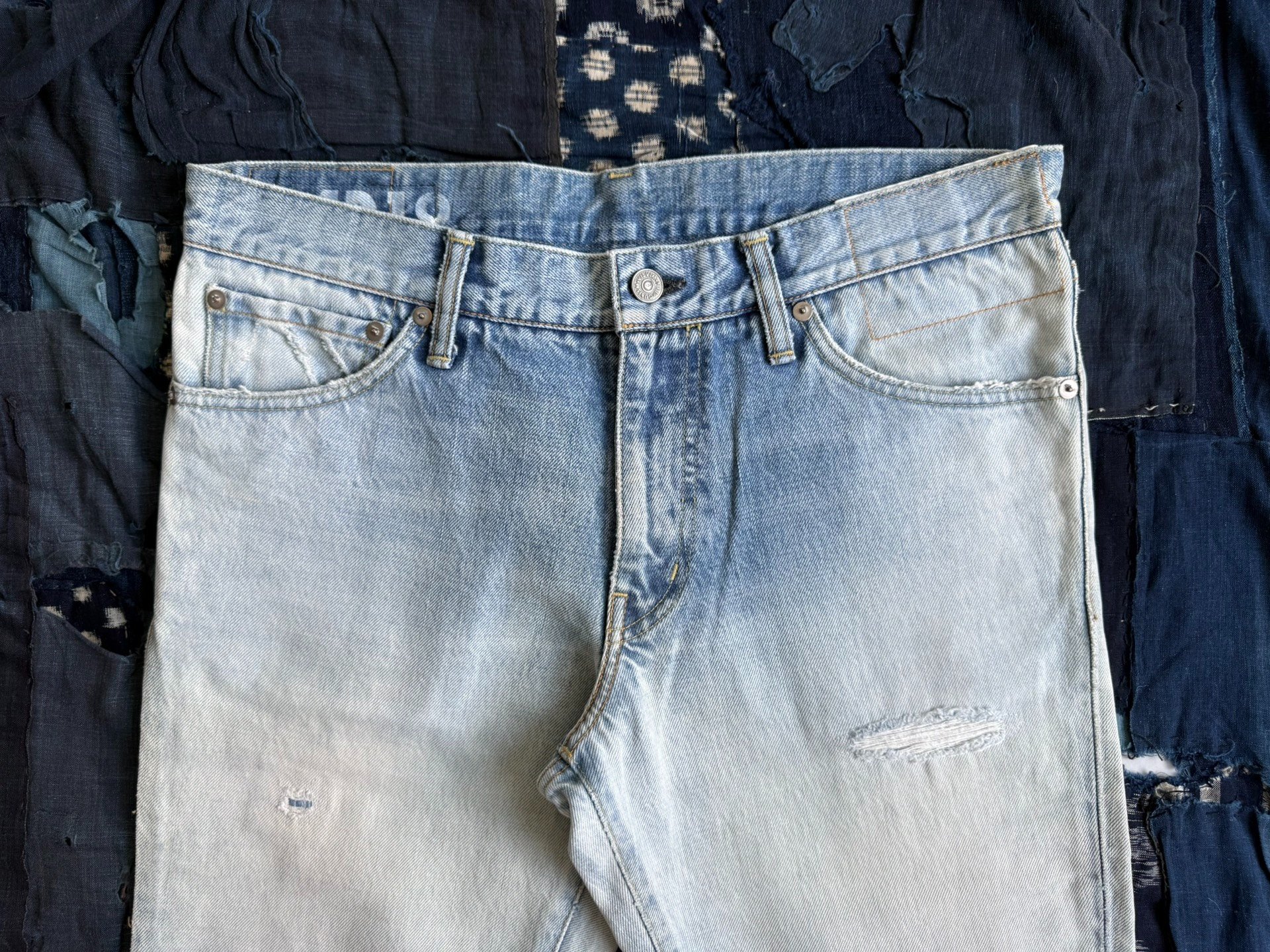 VISVIM 19SS SOCIAL SCULPTURE 04 DAMAGED JEANS — label