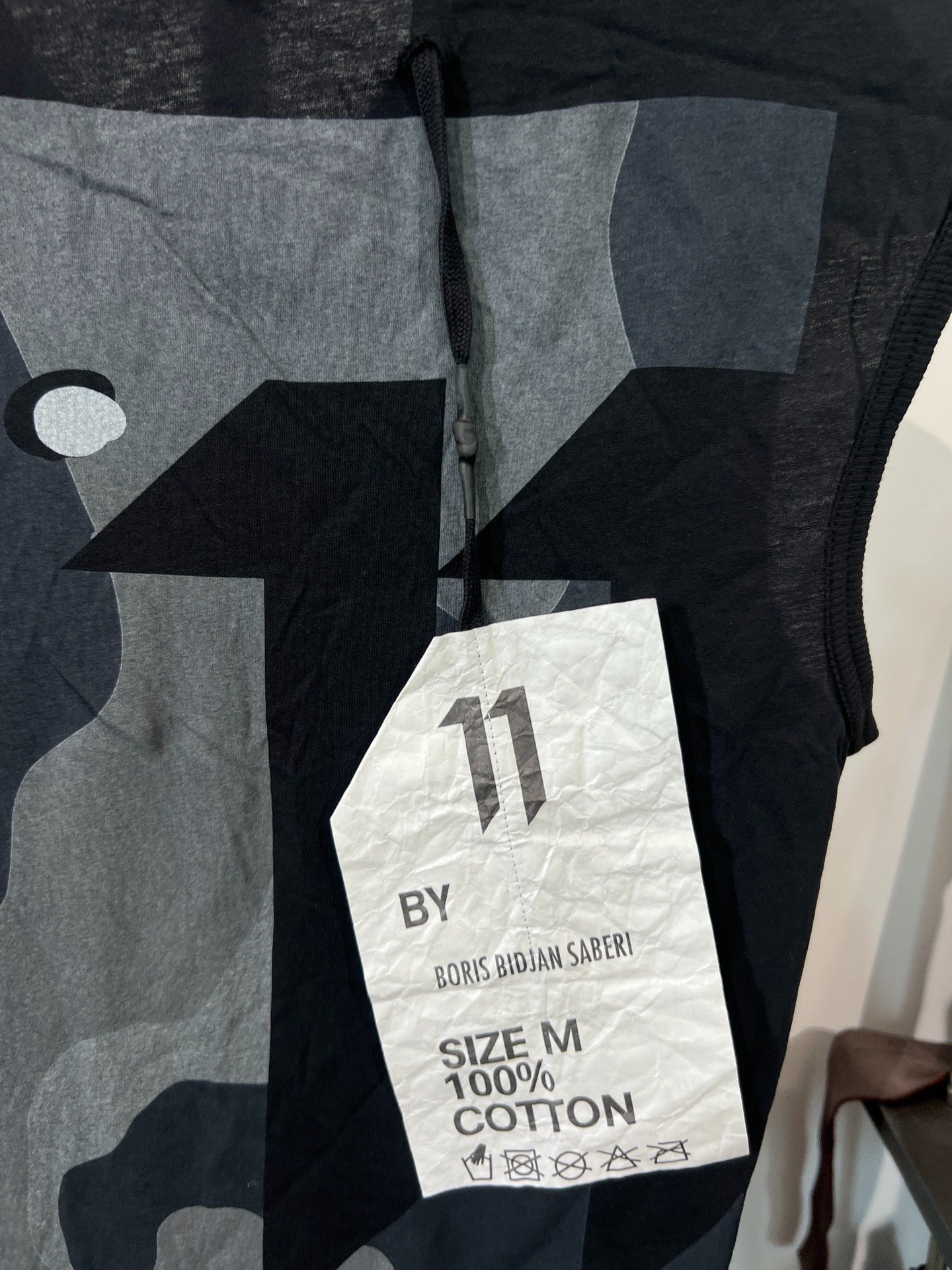 Boris Bidjan Saberi 11by bbs Camo Sleeveless Vest — back