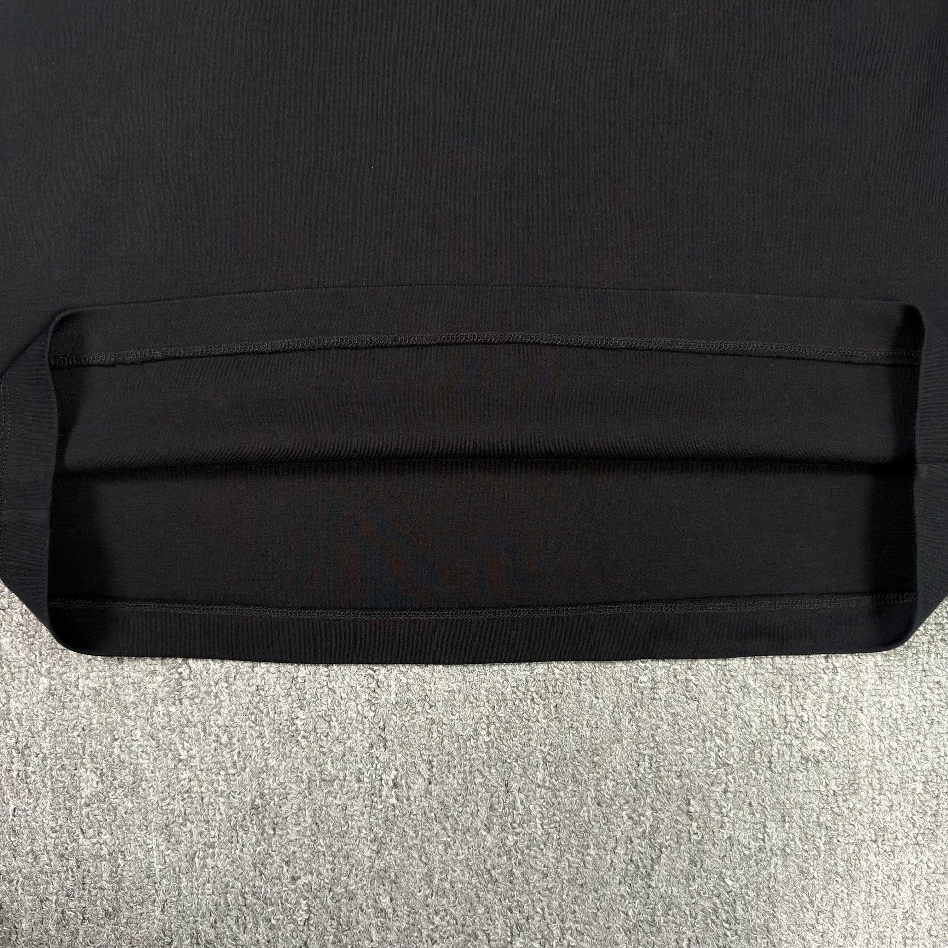 Prada Black Short-Sleeve Triangle Logo Shirt — label