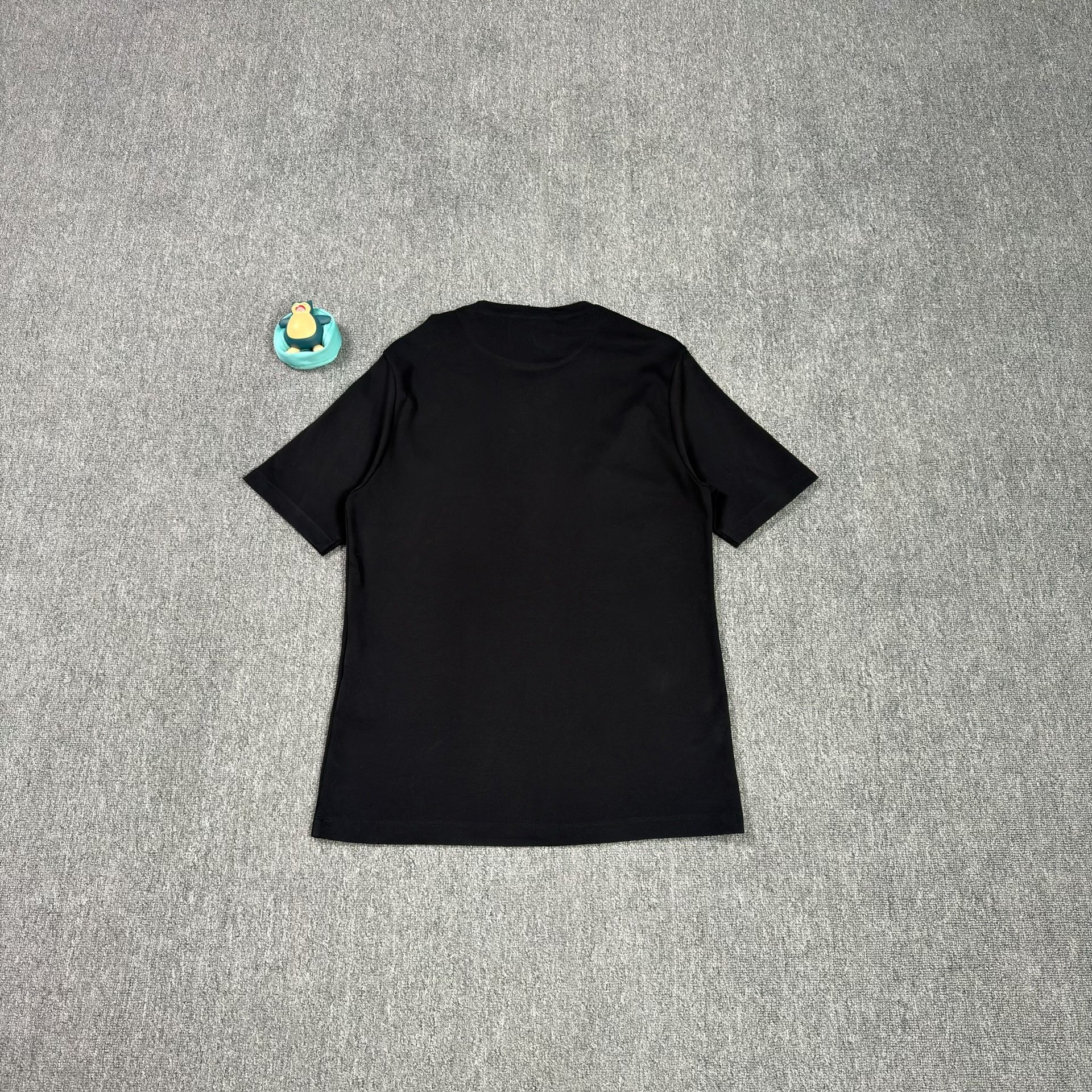 Prada Black Short-Sleeve Triangle Logo Shirt — front