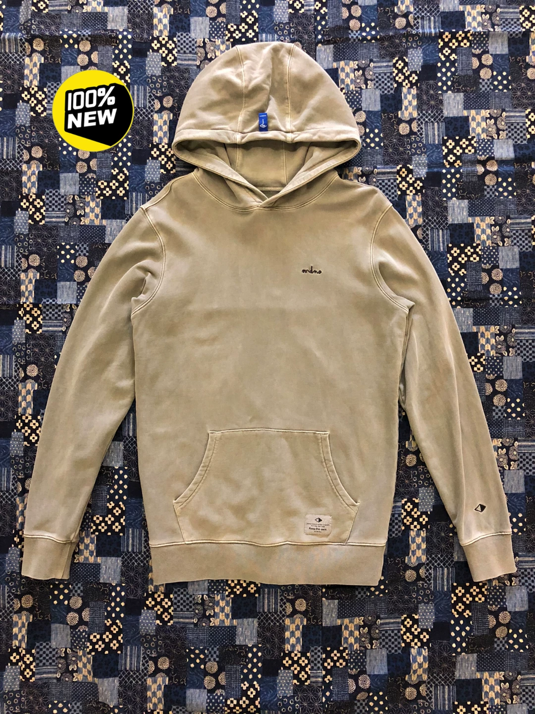 Madness Beige Heavy Washed Hoodie