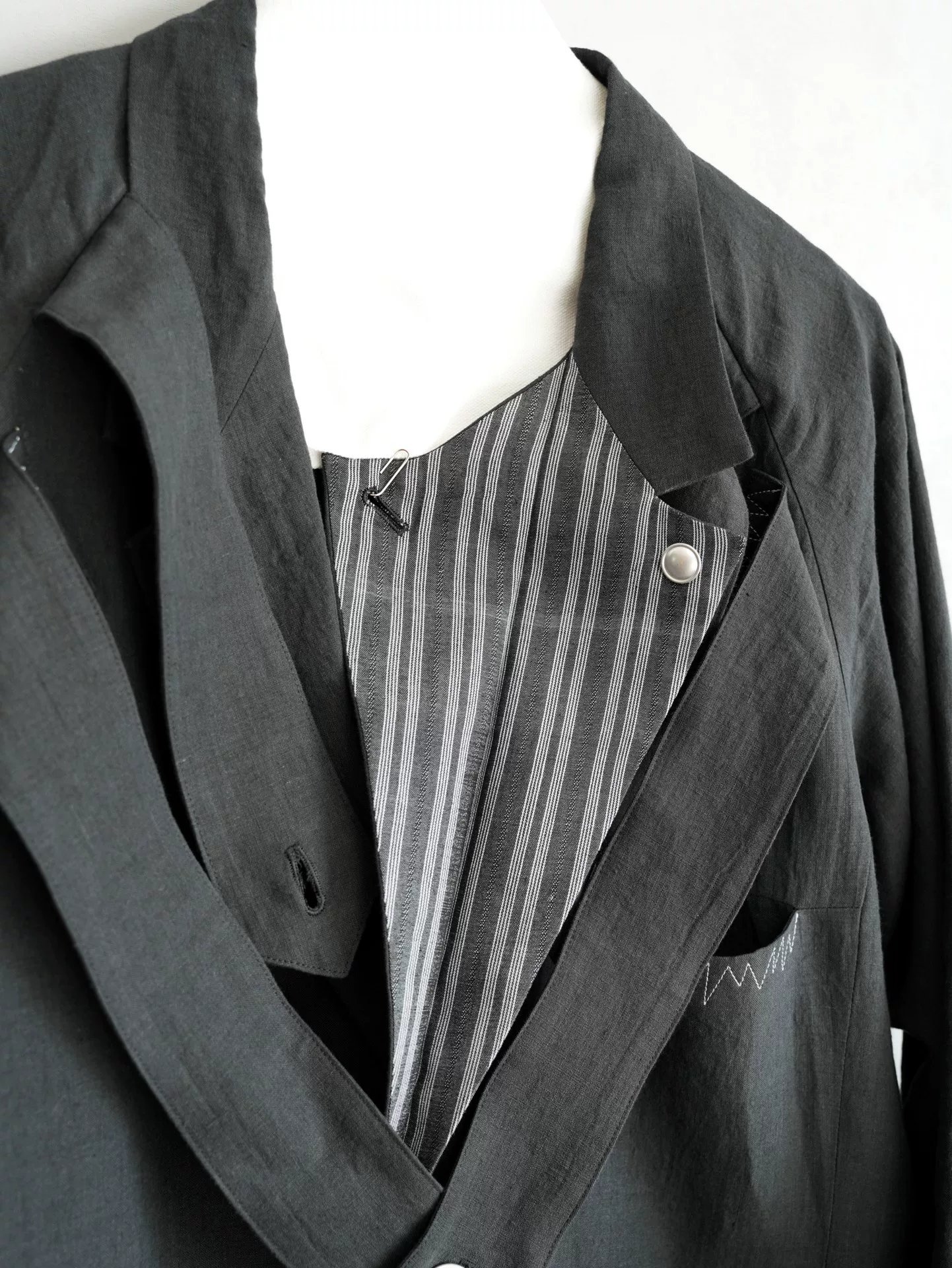Yohji Yamamoto 24SS Linen Coat — back