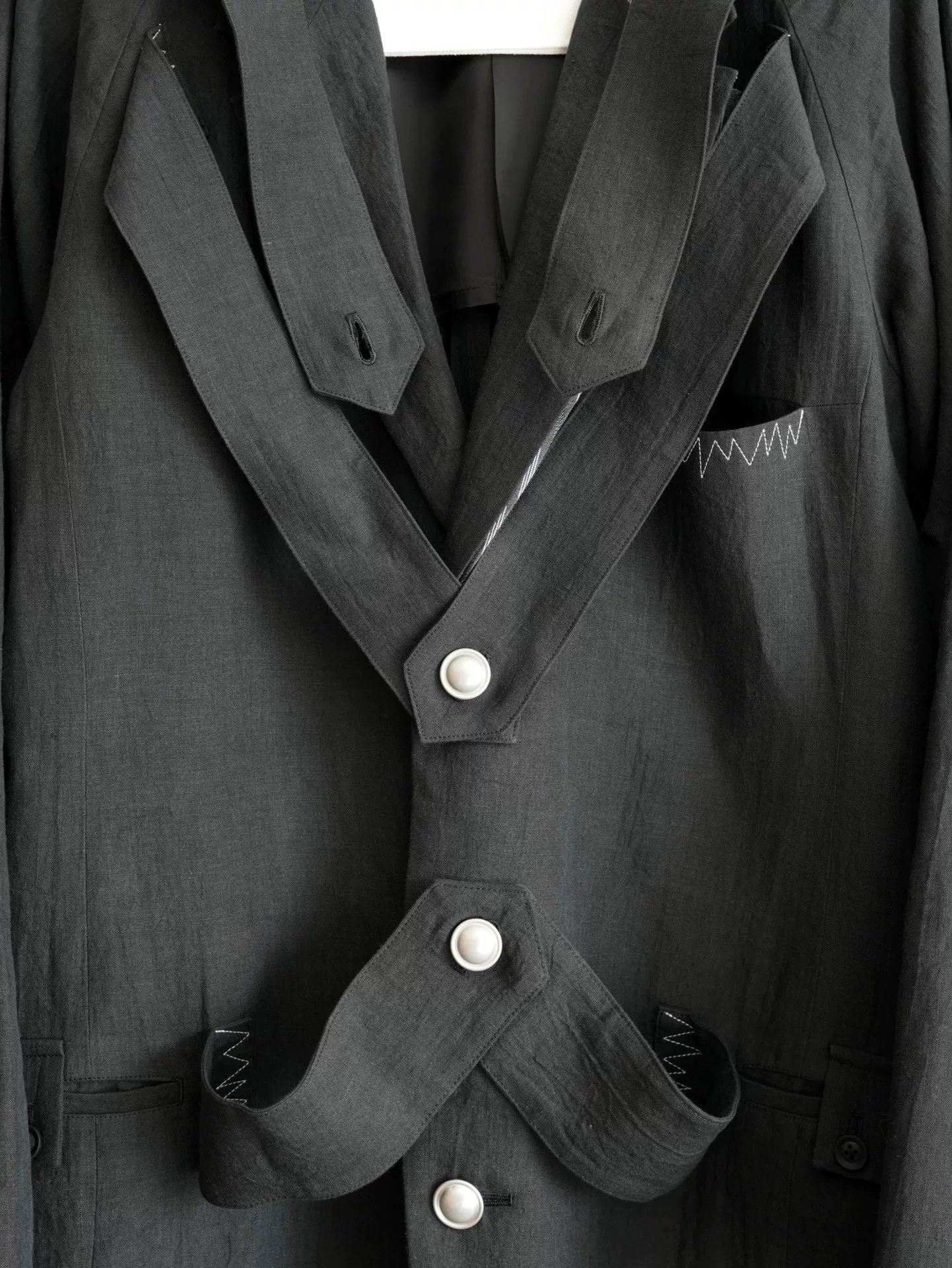 Yohji Yamamoto 24SS Linen Coat — label
