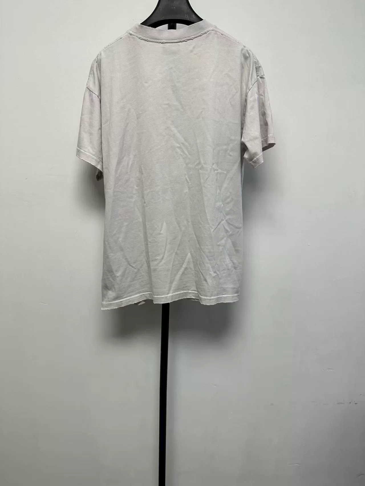 Balenciaga Letter Print Crew Neck T-shirt — front