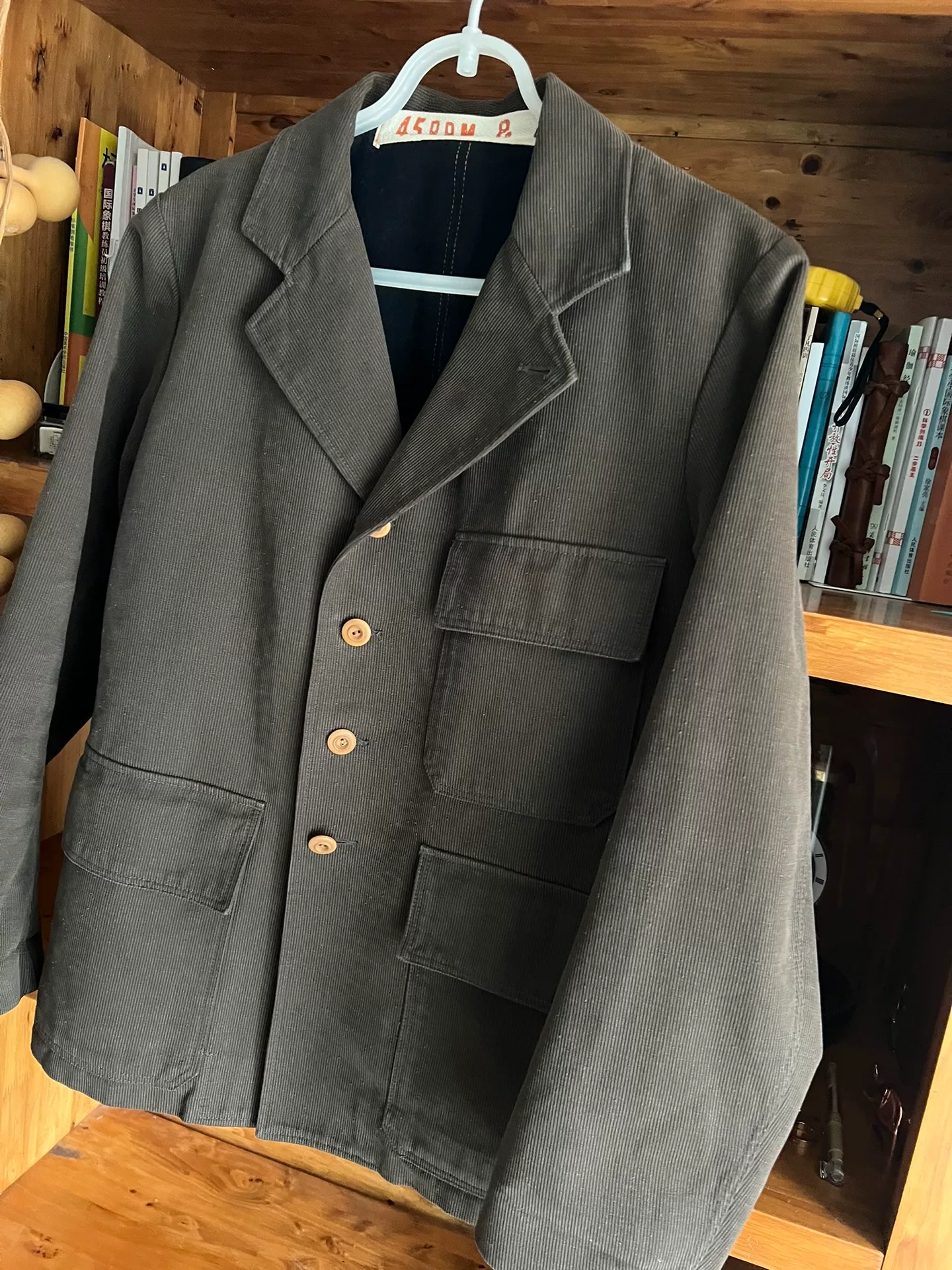 45RPM Early Corduroy Hunting Jacket — detail